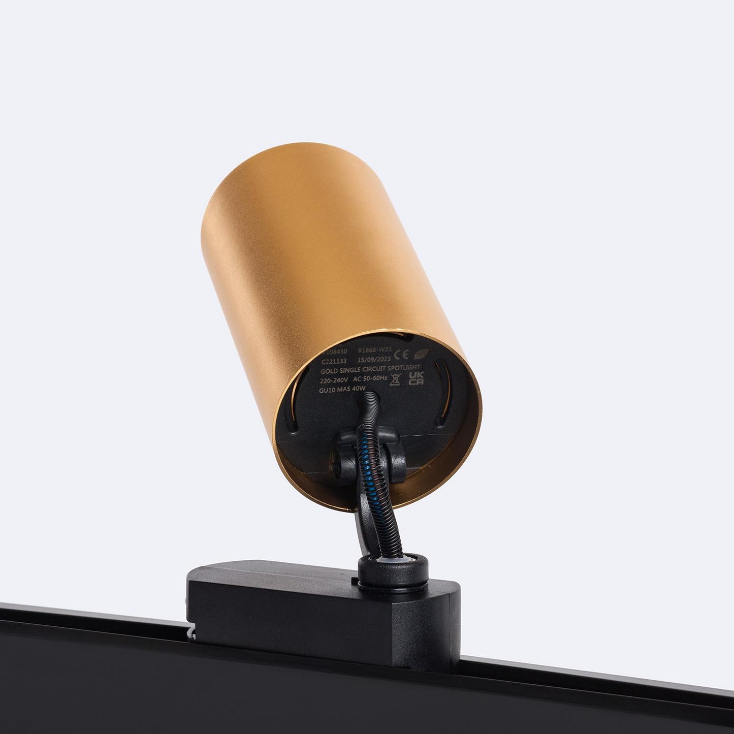 Spot sur Rail Monophasé 40W IP20 Orientable pour Intérieur