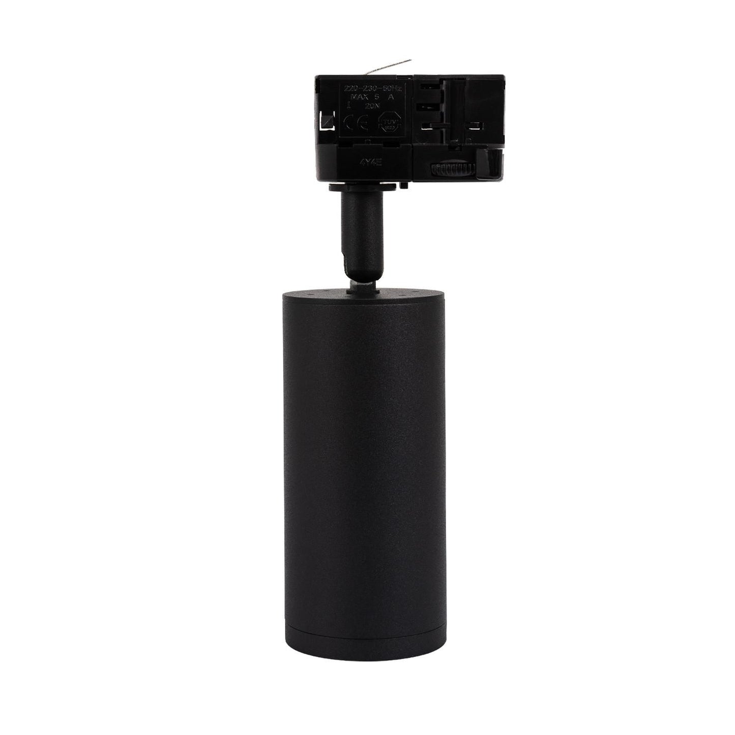 Spot LED sur Rail Triphasé Cuarzo, 10W, IP20, Noir