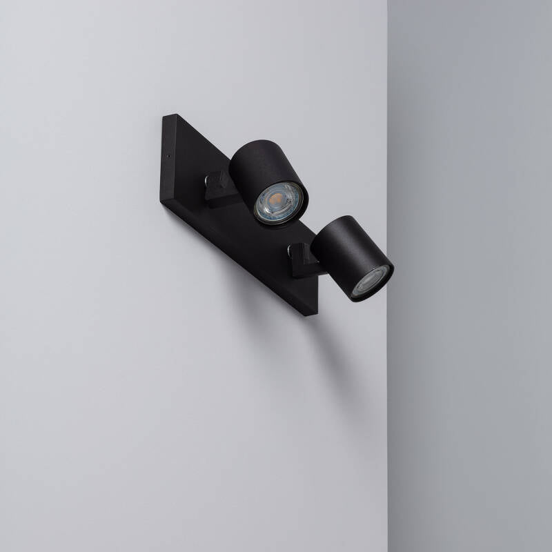 Spot Double Orientable GU10 en Aluminium, 40W, IP20