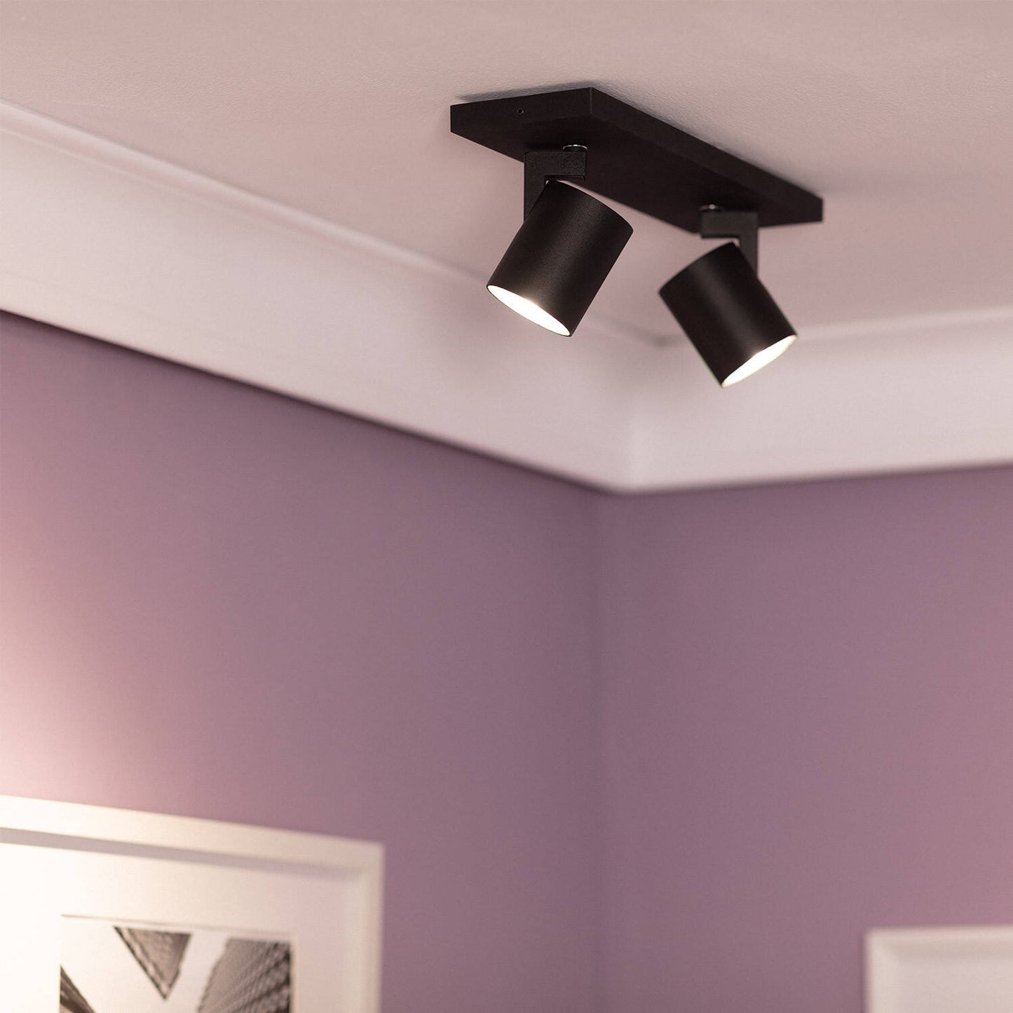 Spot Double Orientable GU10 en Aluminium, 40W, IP20