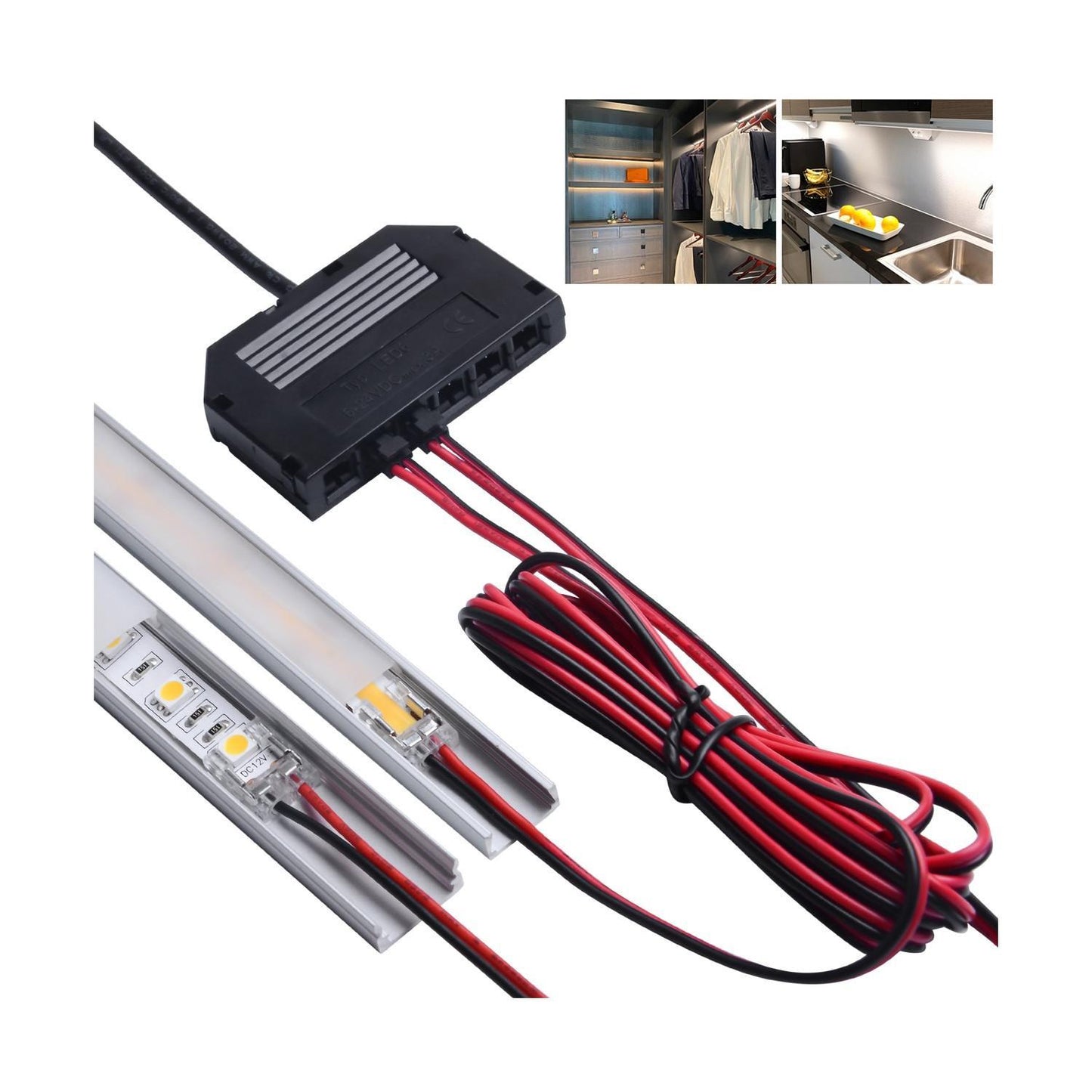 Kit de Connexion pour Rubans LED - 6 à 10 Sorties, IP20, Intérieur, 5m Câbles