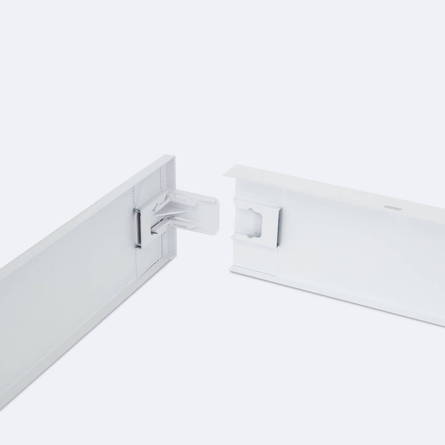 Kit en Saillie pour Panneaux LED 120x30 cm, Installation Facile, Aluminium