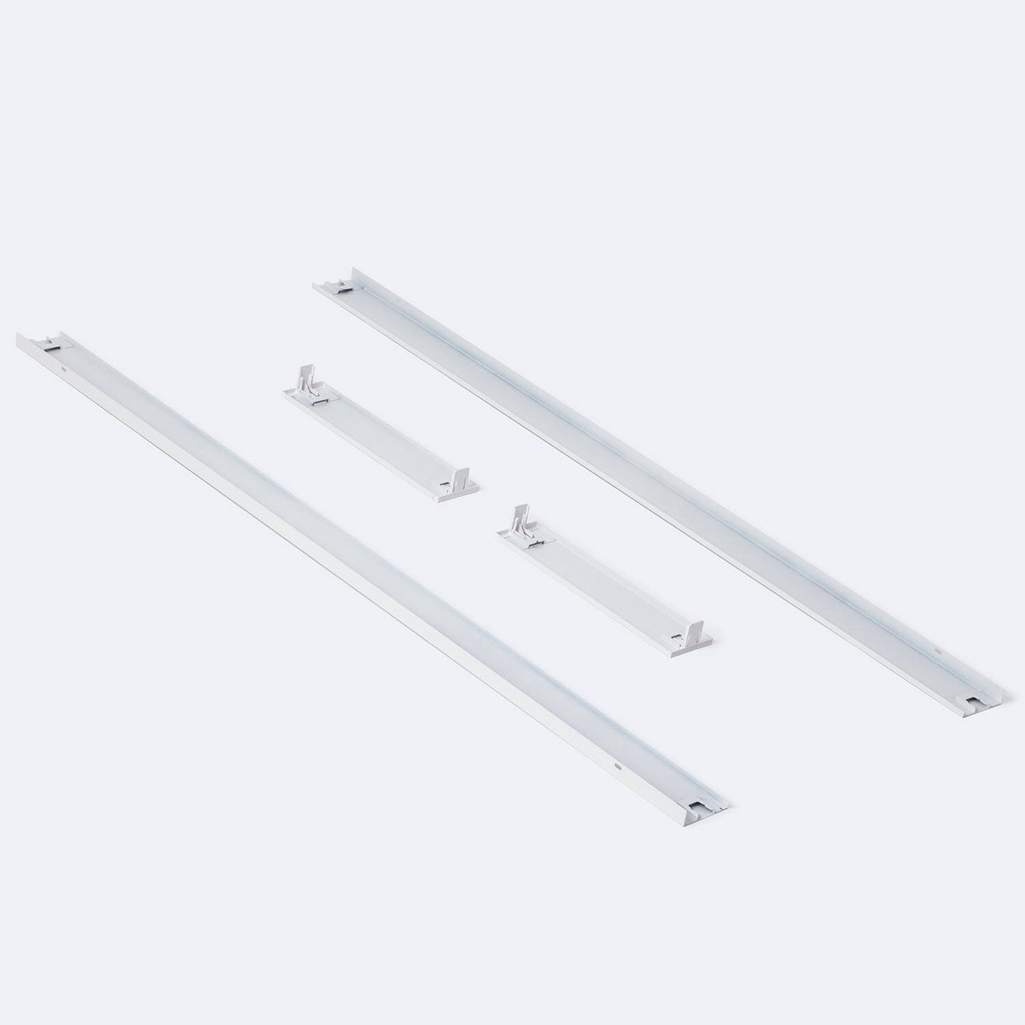 Kit en Saillie pour Panneaux LED 120x30 cm, Installation Facile, Aluminium