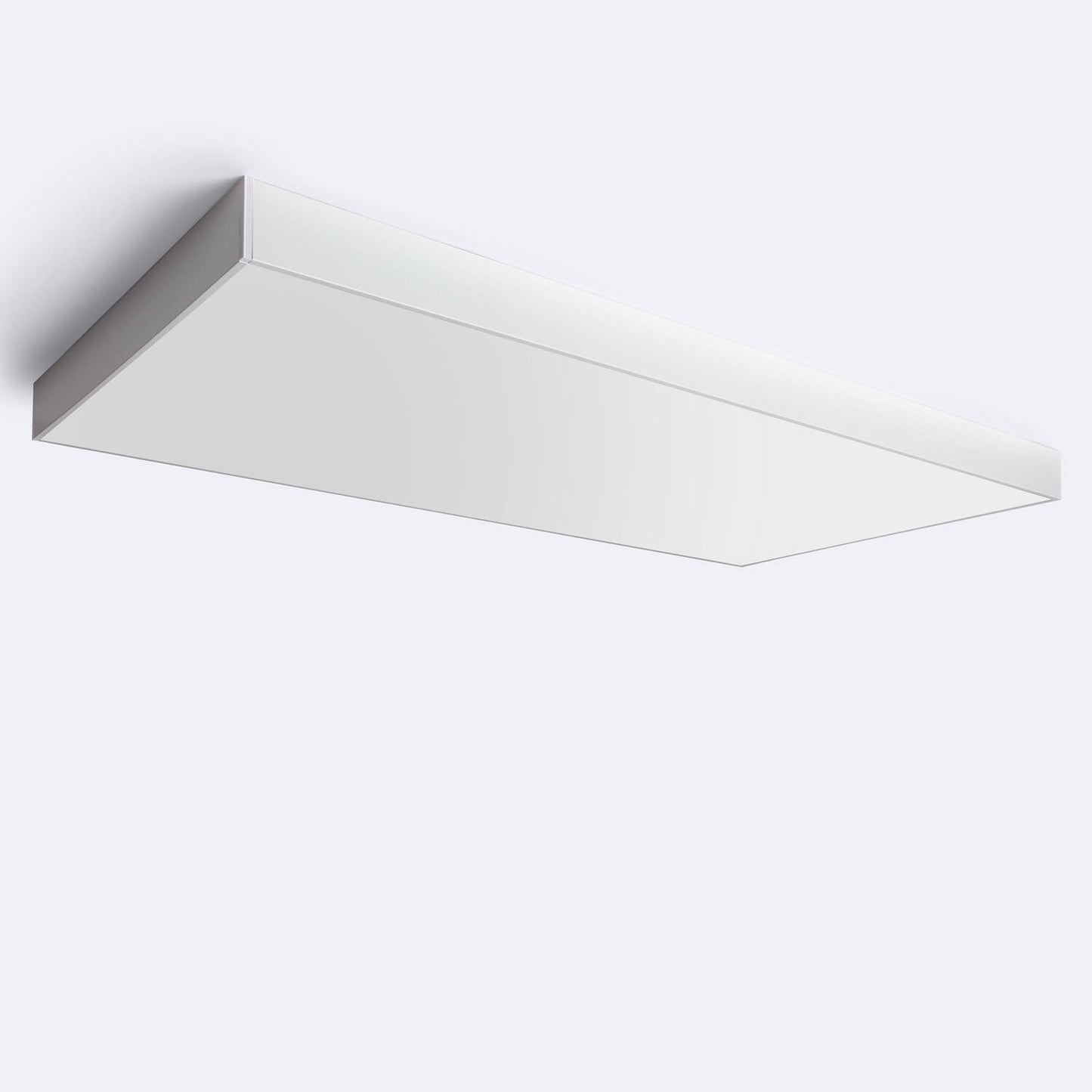 Kit de Montage en Saillie pour Panneaux LED 120x60 cm, Aluminium Blanc