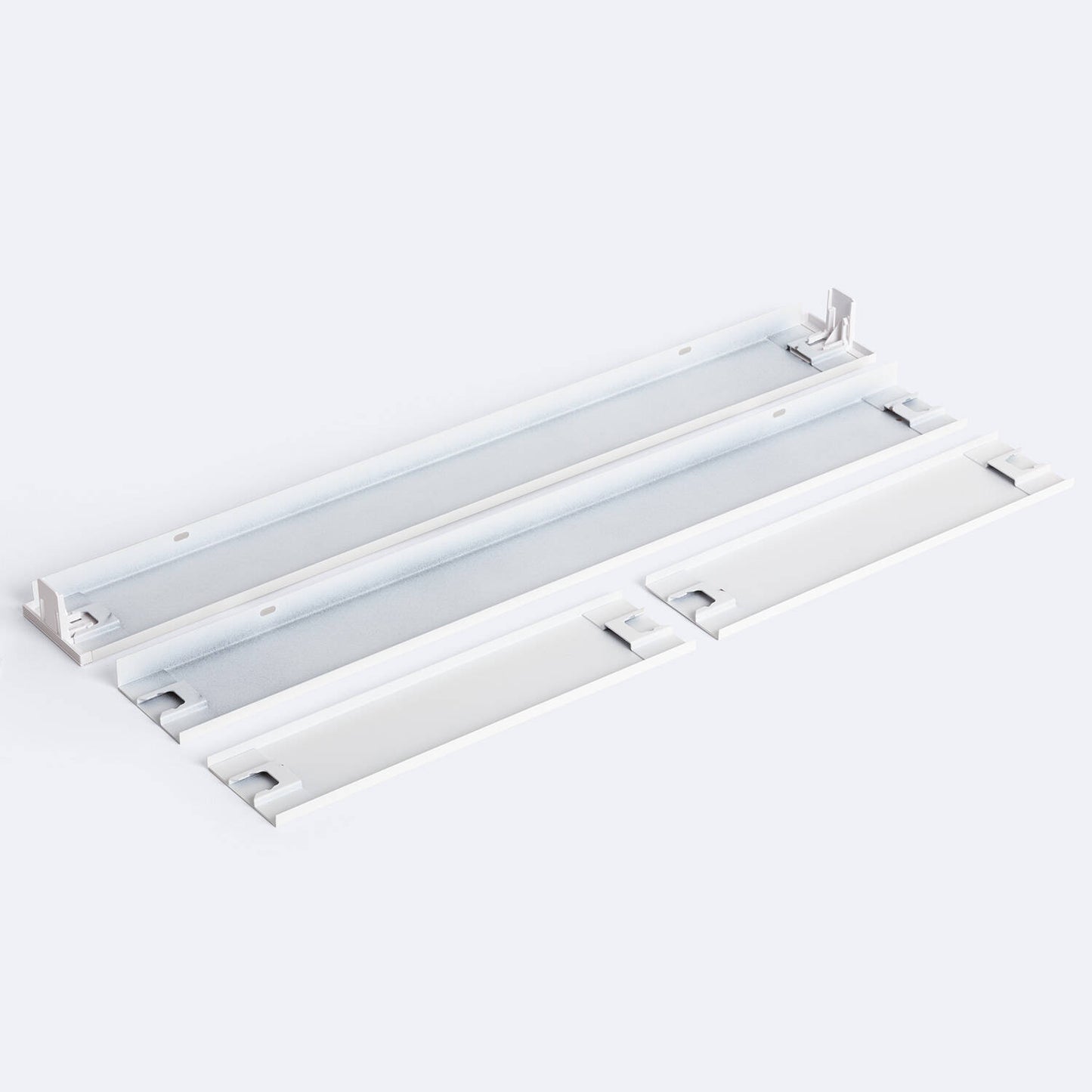 Kit en Saillie pour Panneaux LED 60x30 cm, IP20, Aluminium, Intérieur