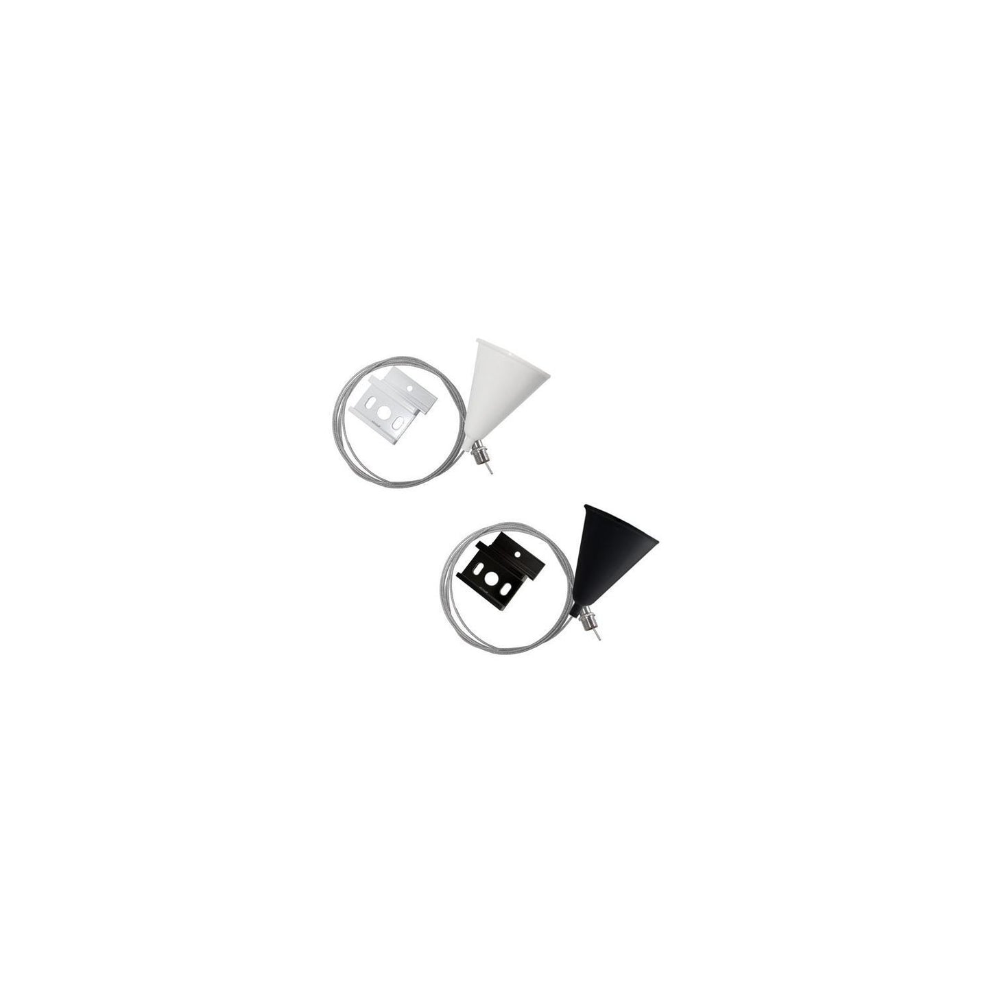 Kit de Suspension pour Rail Monophasé UltraPower, Noir, Installation Facile