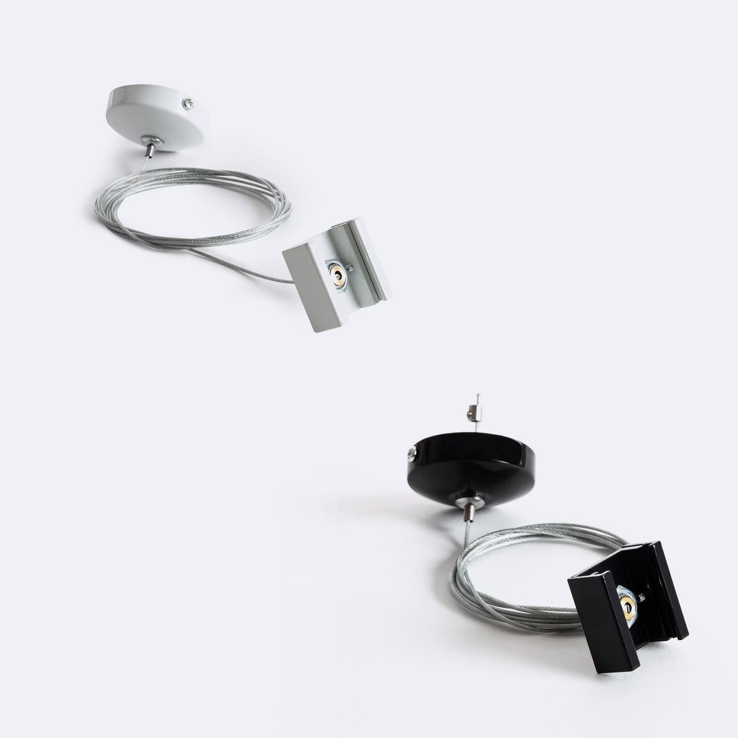 Kit de Suspension pour Rail Triphasé DALI en Acier et Aluminium