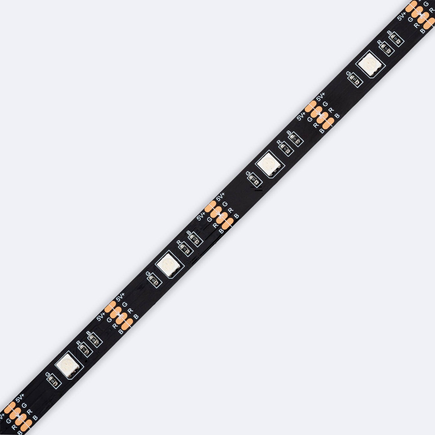 Ruban LED RGB 5V 10W/m, 2m, IP20, Dimmable avec Télécommande USB