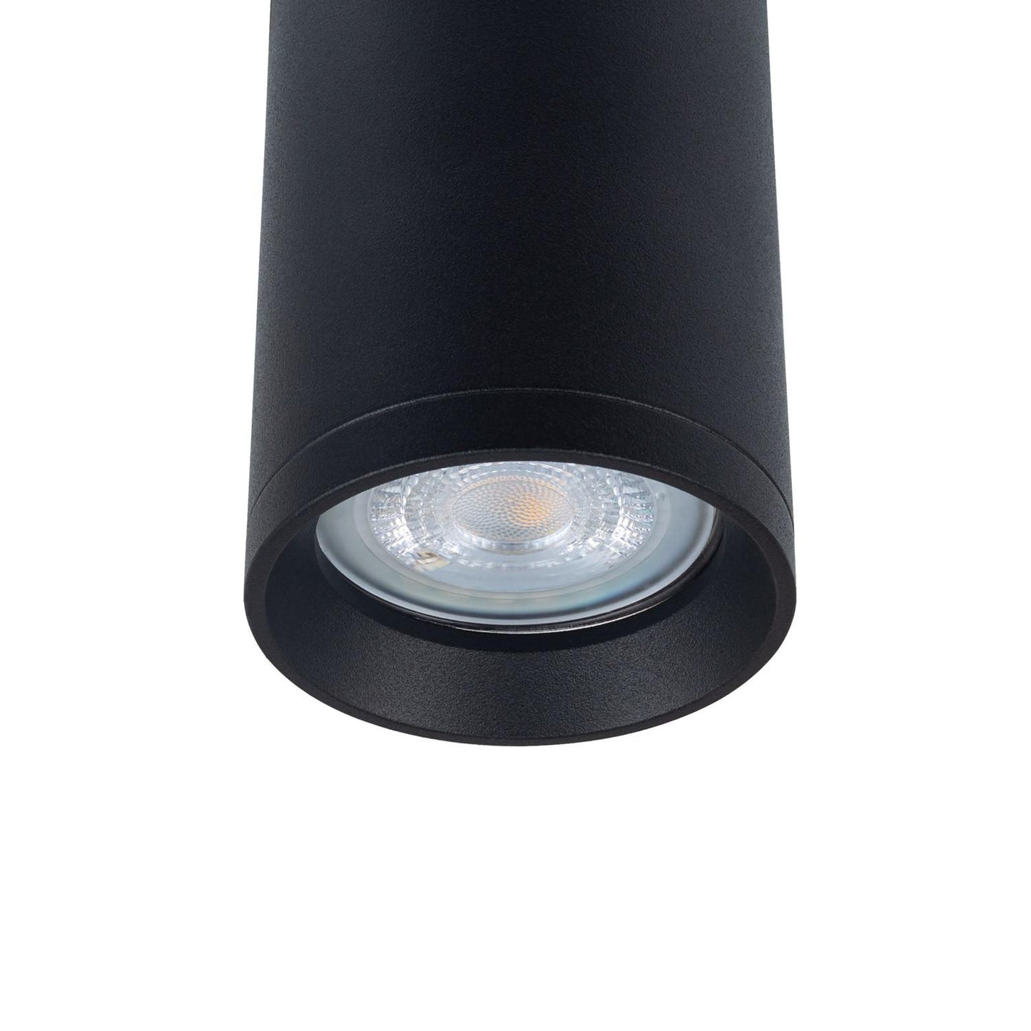 Suspension Rail Triphasé GU10 en Aluminium Noir, IP20, 50W