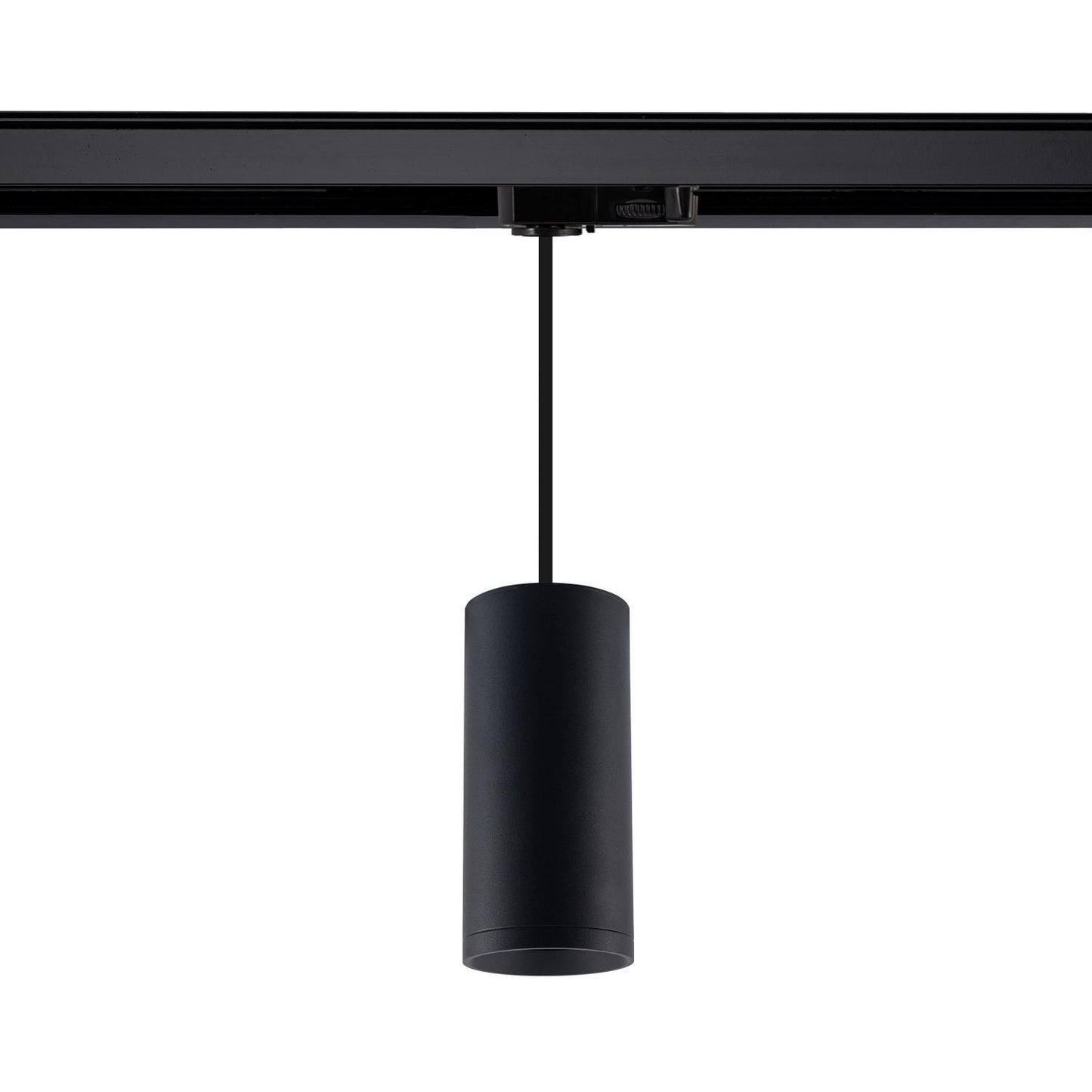 Suspension Rail Triphasé GU10 en Aluminium Noir, IP20, 50W