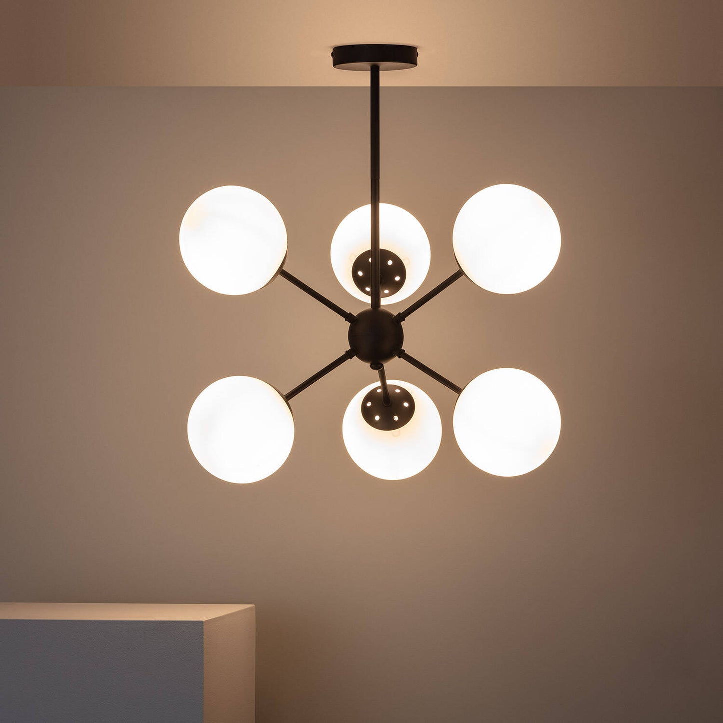 Suspension LED Métal et Verre 20W IP20 pour Intérieur