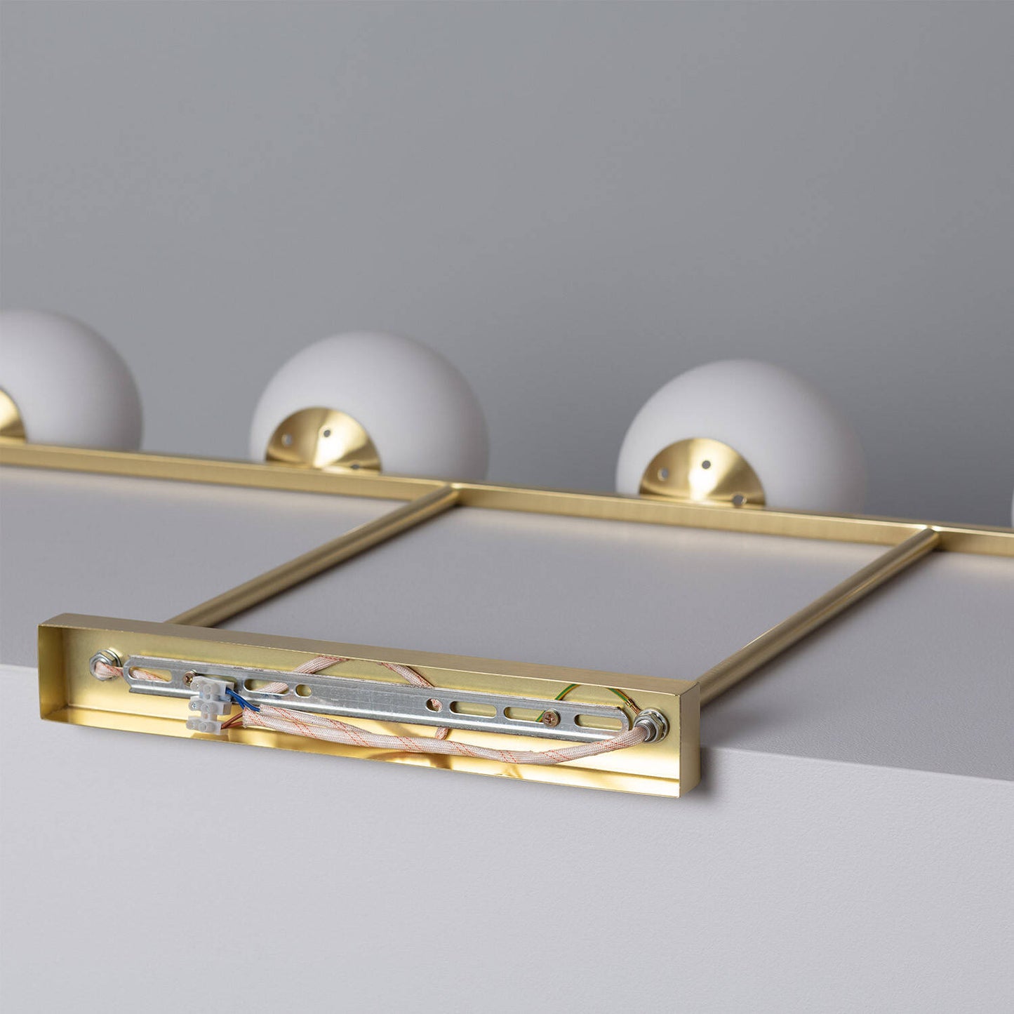 Suspension LED Dorée 5 Points en Métal et Verre, IP20, 20W
