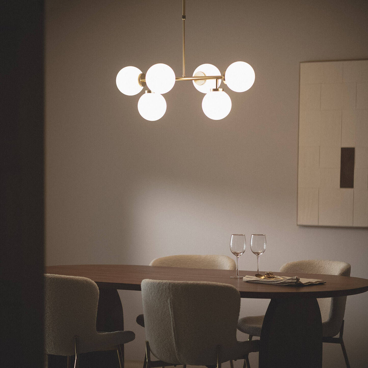Suspension LED Métal Doré 20W IP20 pour Intérieur