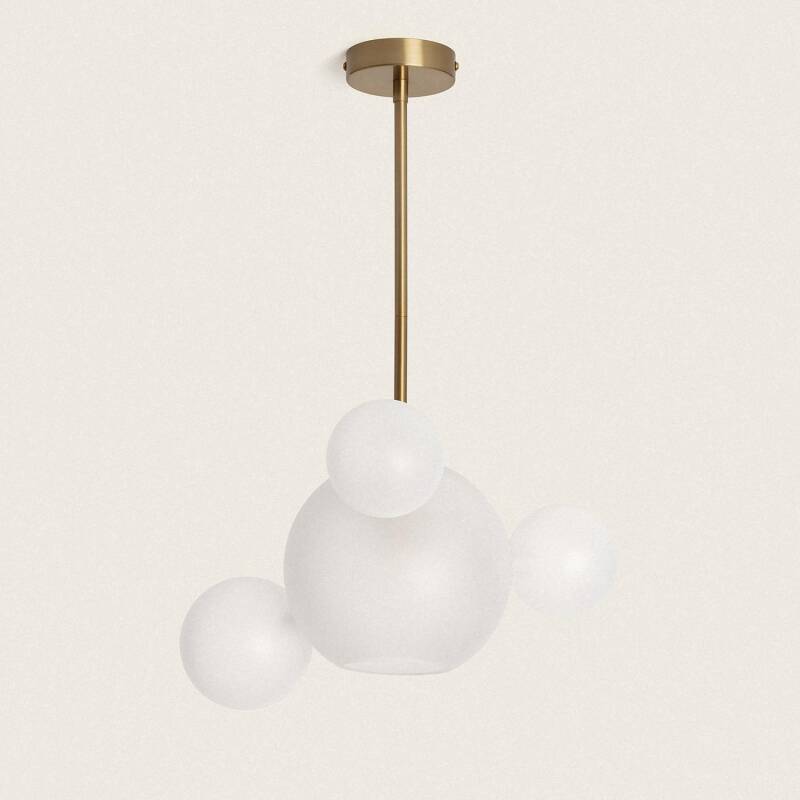 Suspension LED E27 en Métal et Verre, IP20, 20W, Intérieur