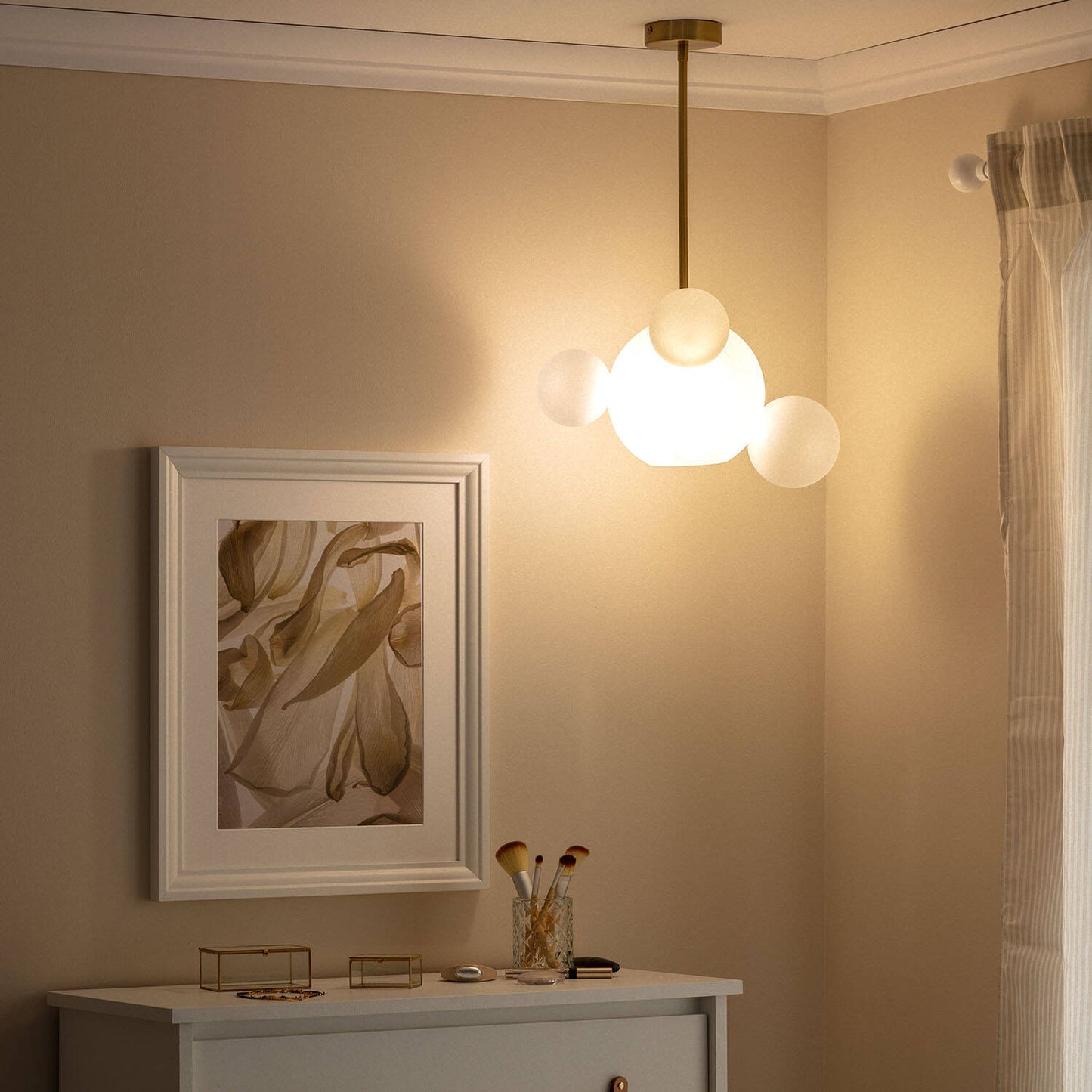 Suspension LED E27 en Métal et Verre, IP20, 20W, Intérieur