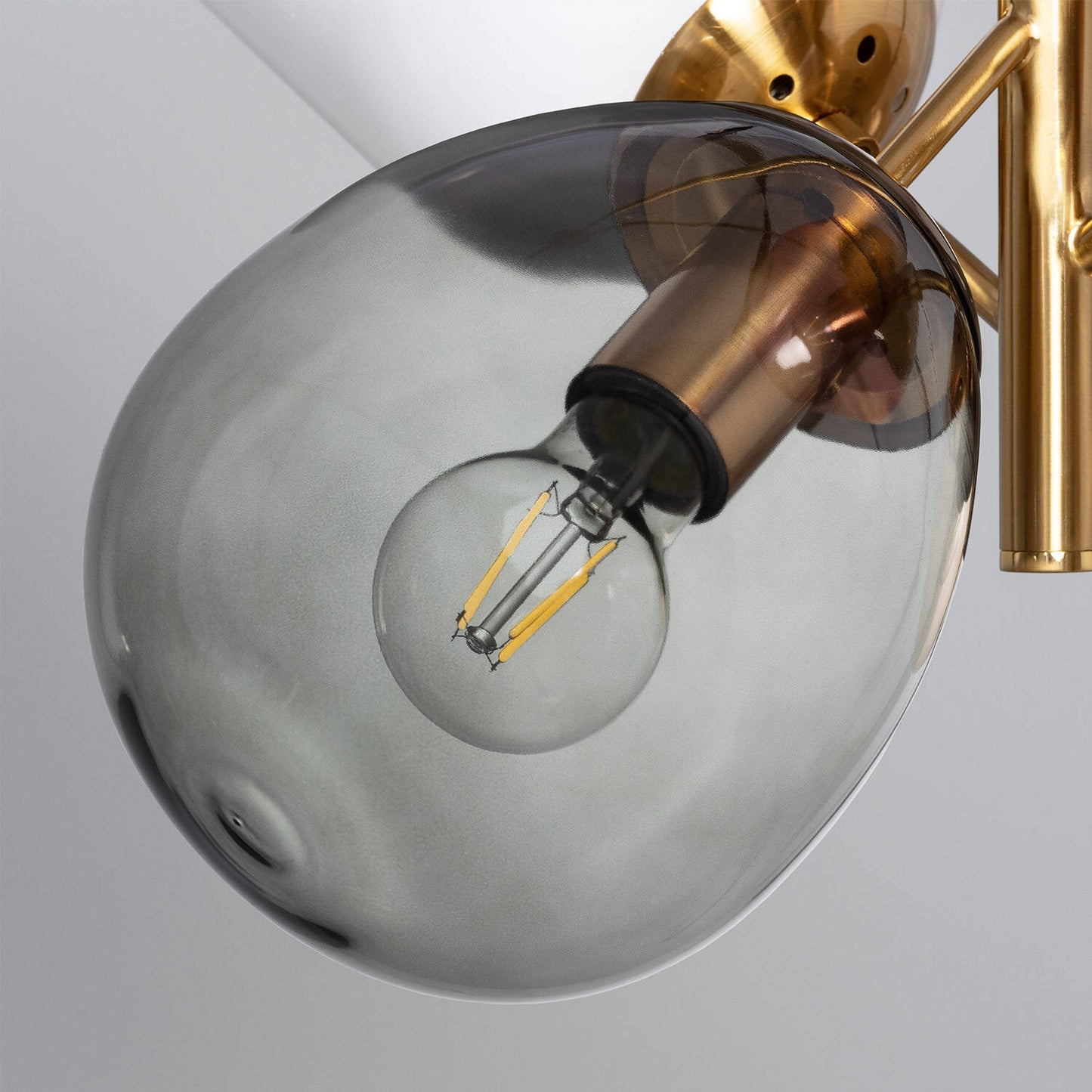40W IP20 LED-Pendelleuchte aus Metall und Glas