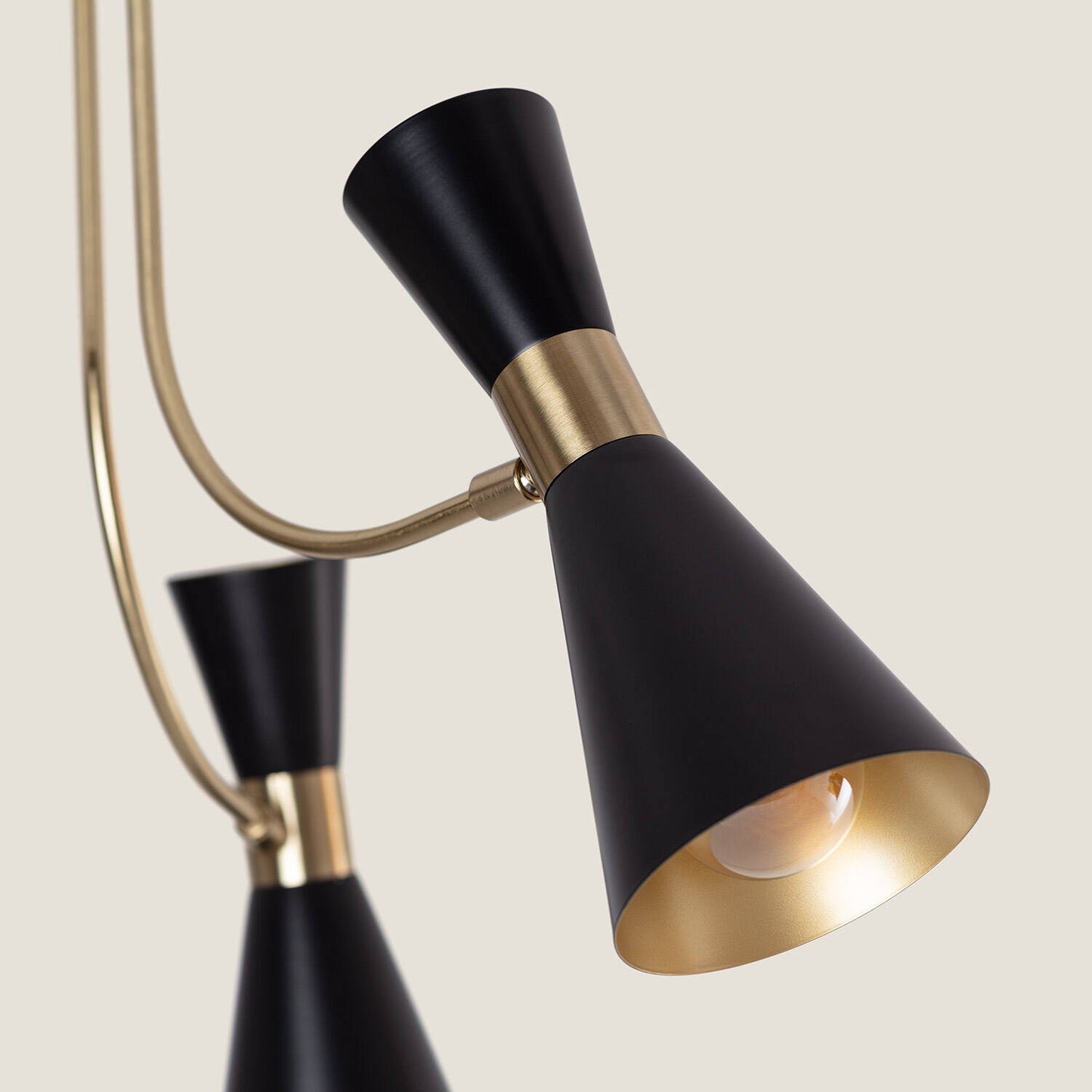 Plafonnier LED 6 Spots Noir, IP20, 20W, Installation en Saillie