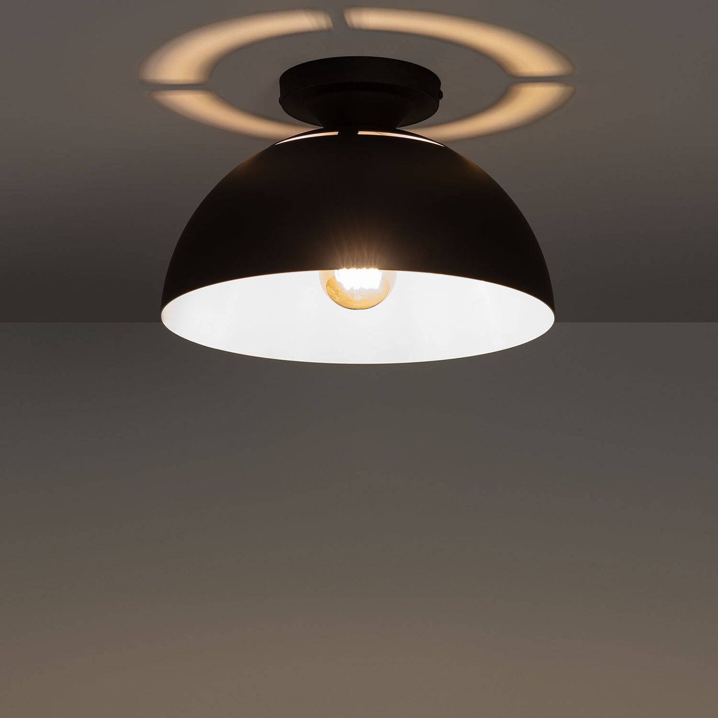 Plafonnier LED Aluminium 20W IP20 Noir