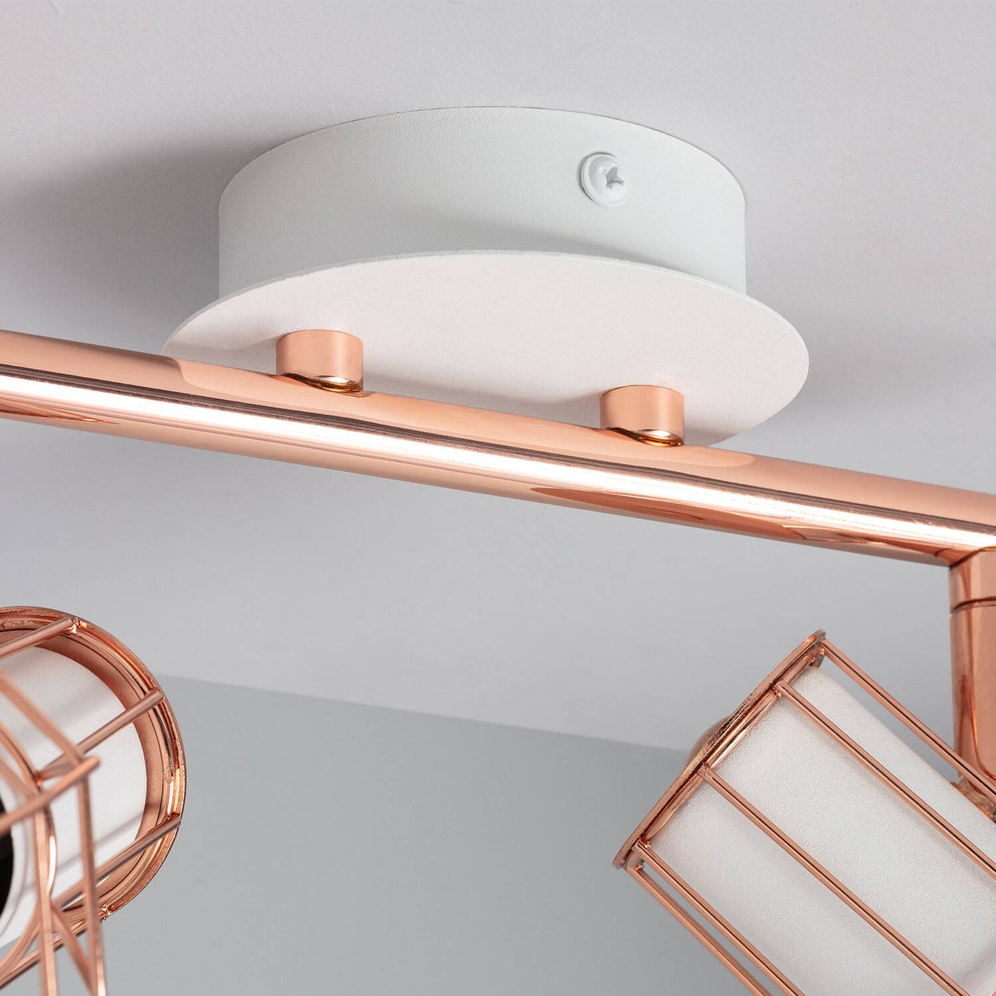 Plafonnier Orientable 2 Spots en Aluminium, IP20, 20W, Intérieur