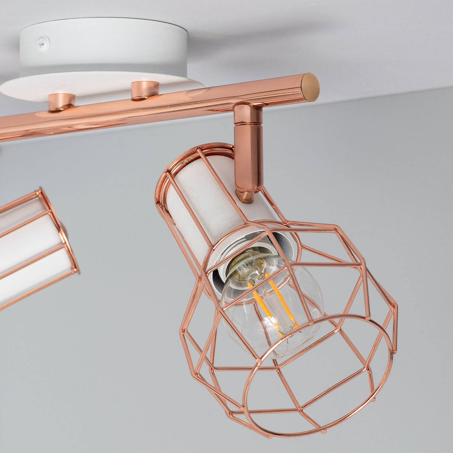 Plafonnier Orientable 2 Spots en Aluminium, IP20, 20W, Intérieur