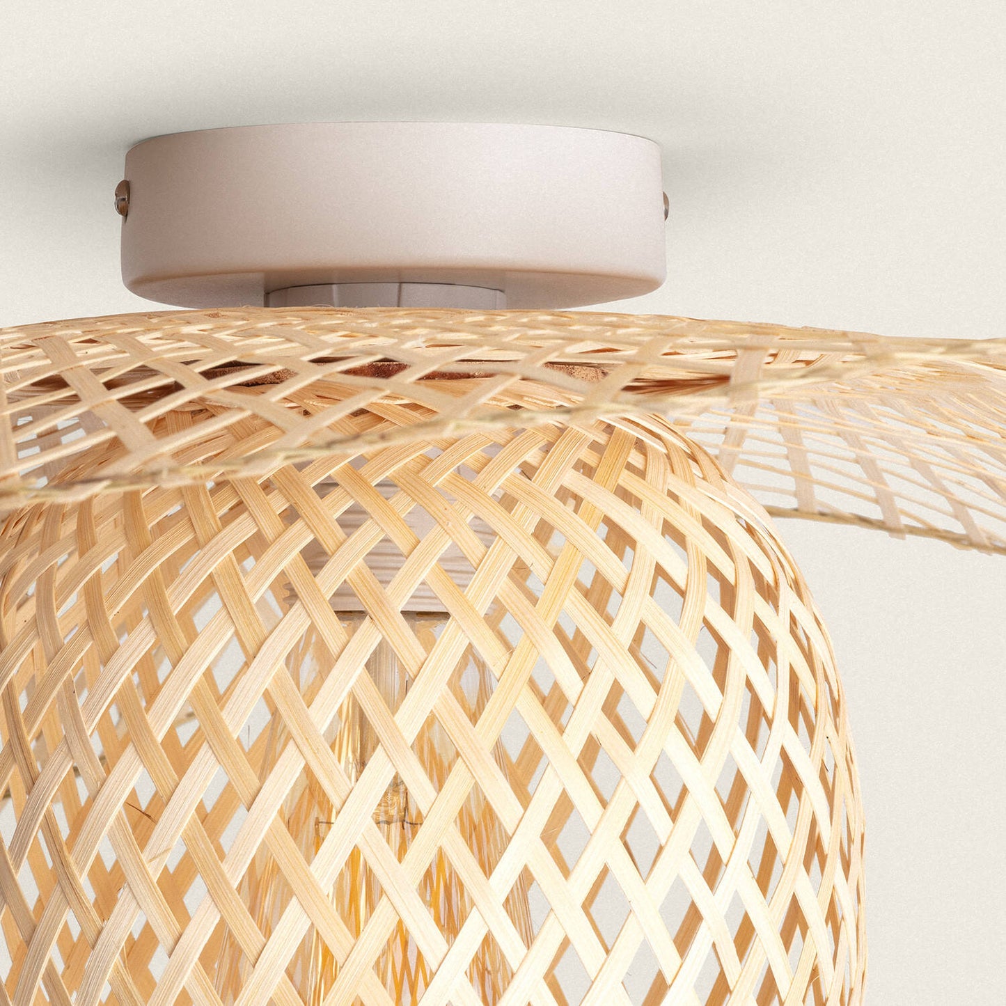 Plafonnier en Bambou 40W IP20 pour Intérieur