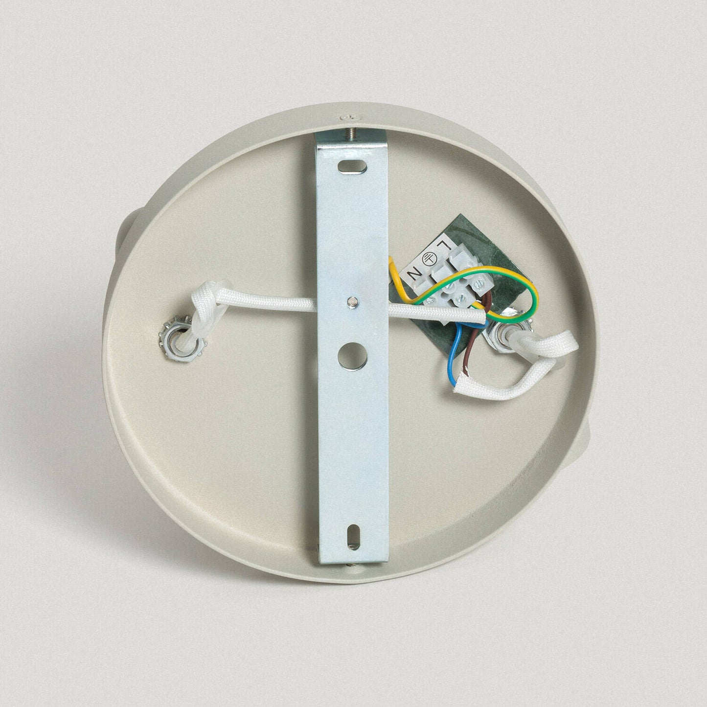 Plafonnier Rond Orientable 2 Spots GU10, Aluminium, IP20