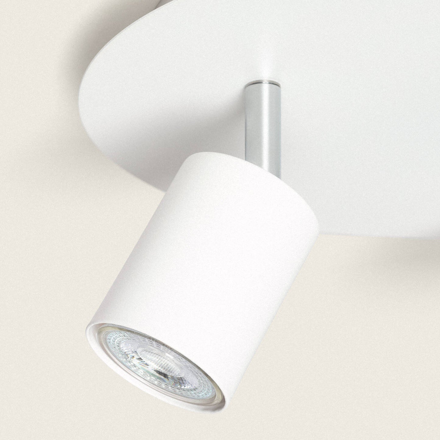 Plafonnier Rond Métal Orientable 3 Spots GU10, IP20