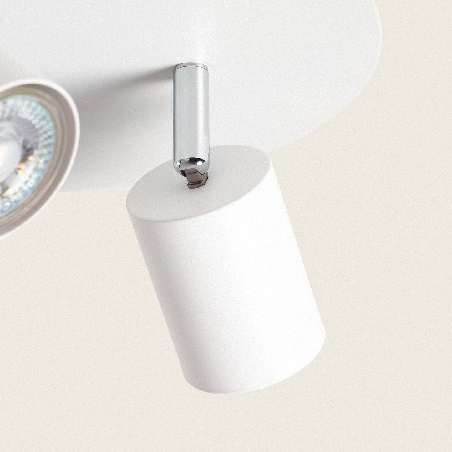 Plafonnier Rond Métal Orientable 3 Spots GU10, IP20