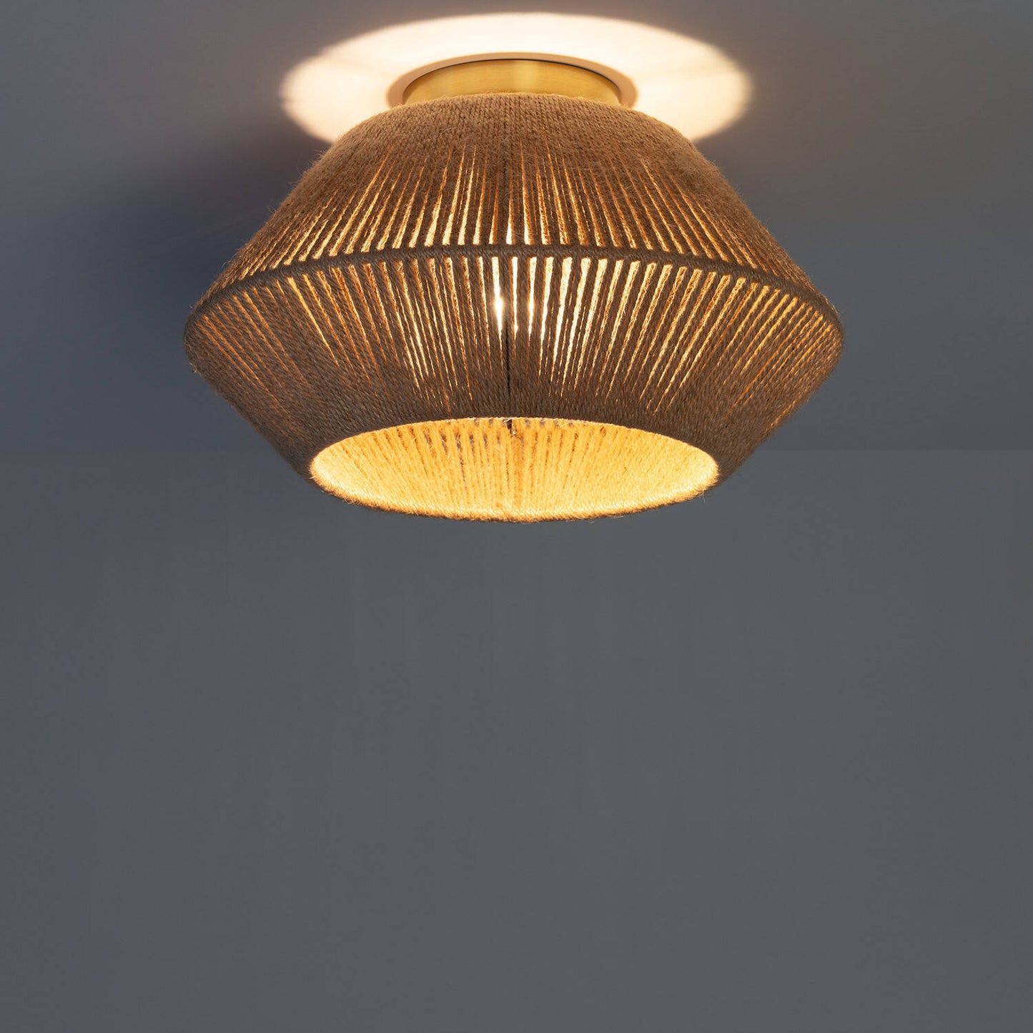 Plafonnier en Corde de Chanvre 20W IP20 E27