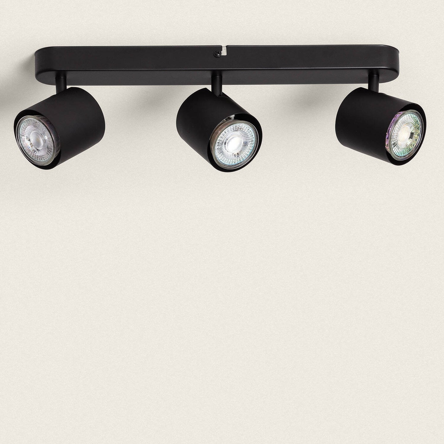 Plafonnier LED Métal Edesta 35W IP20 Noir 3 Points Lumineux