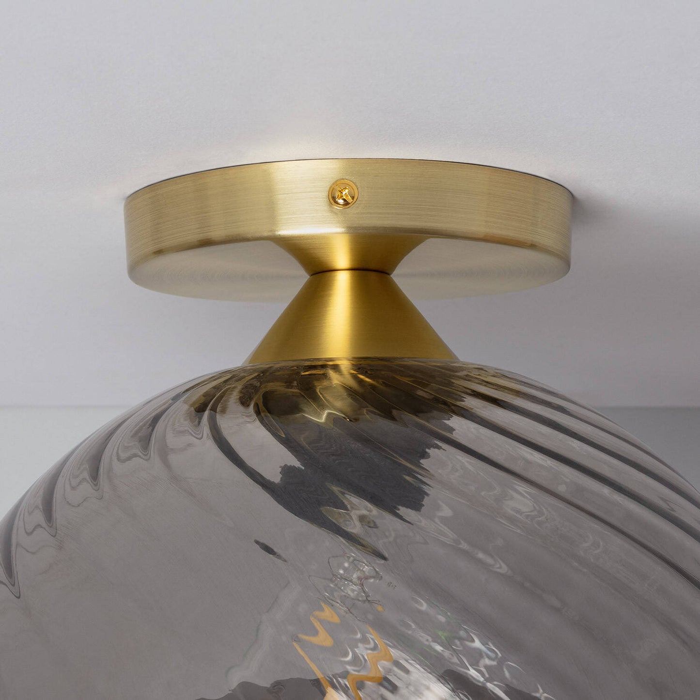 Plafonnier LED Verre Kikombe 40W IP20 Installation en Saillie
