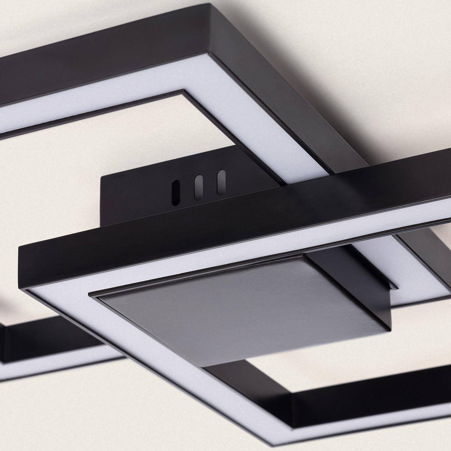 Plafonnier LED 20W Aluminium Noir IP20