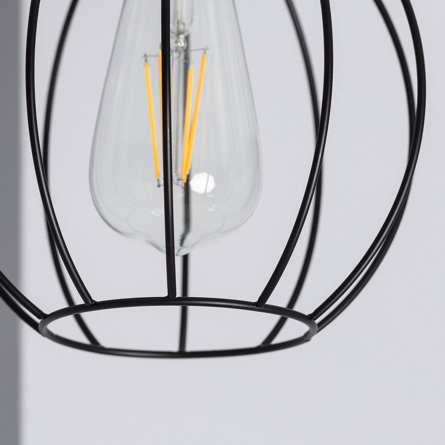 Plafonnier LED E27 en Bois et Métal, 20W, IP20, Intérieur