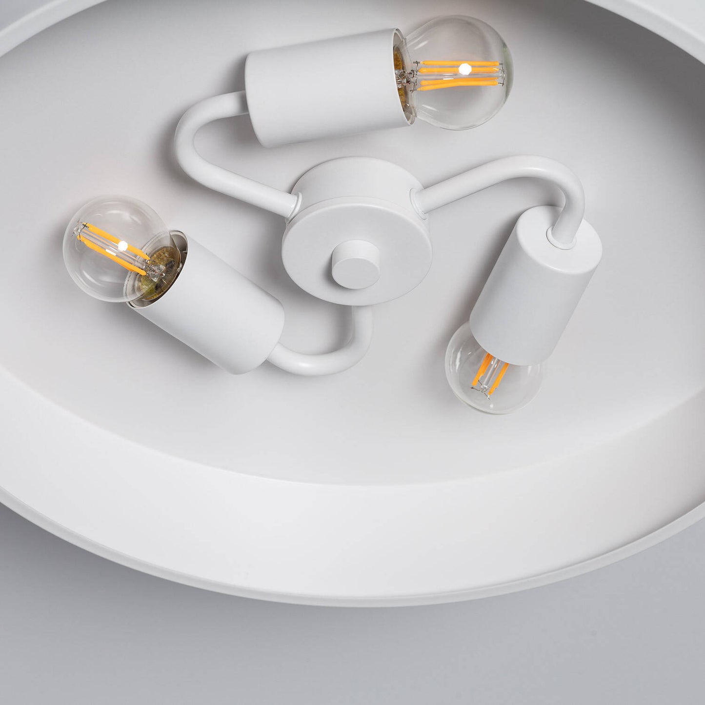 Plafonnier LED Métal 3 Points, IP20, 20W, Installation en Saillie