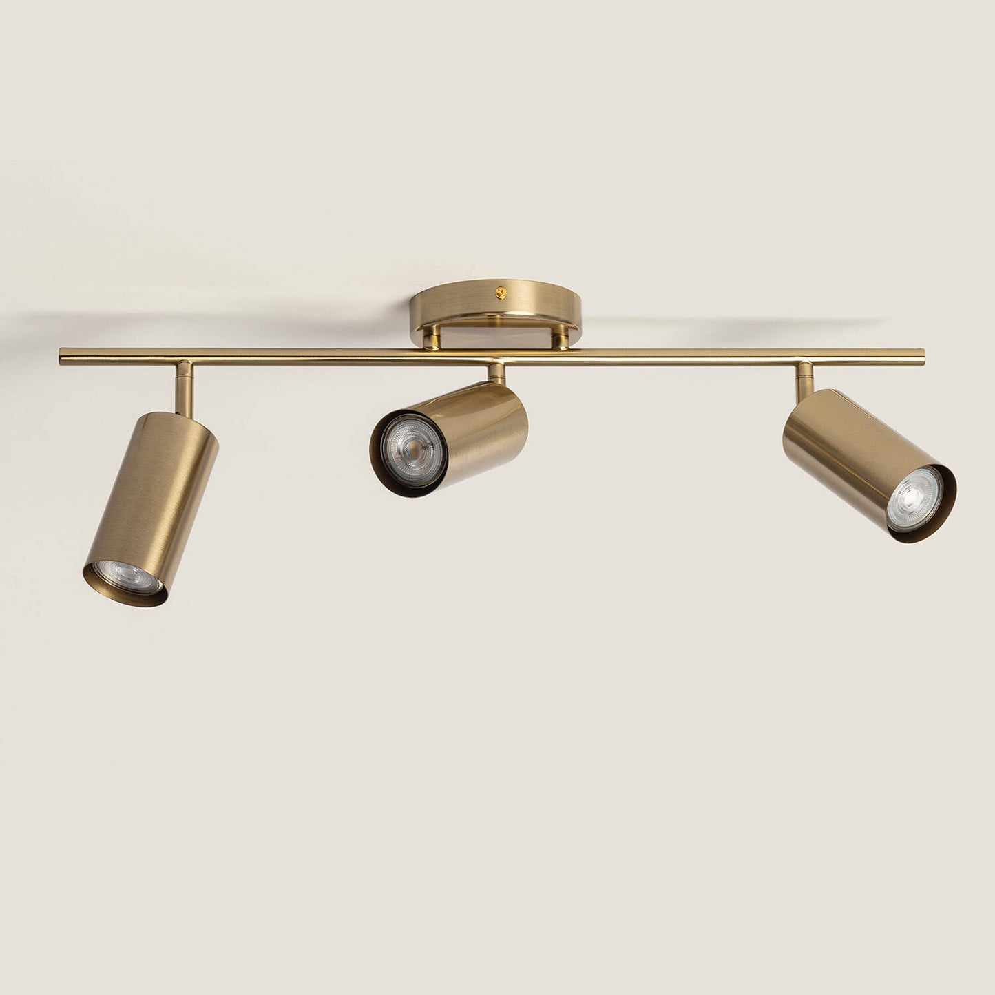 Plafonnier LED 3 Spots Métal Doré 12W IP20
