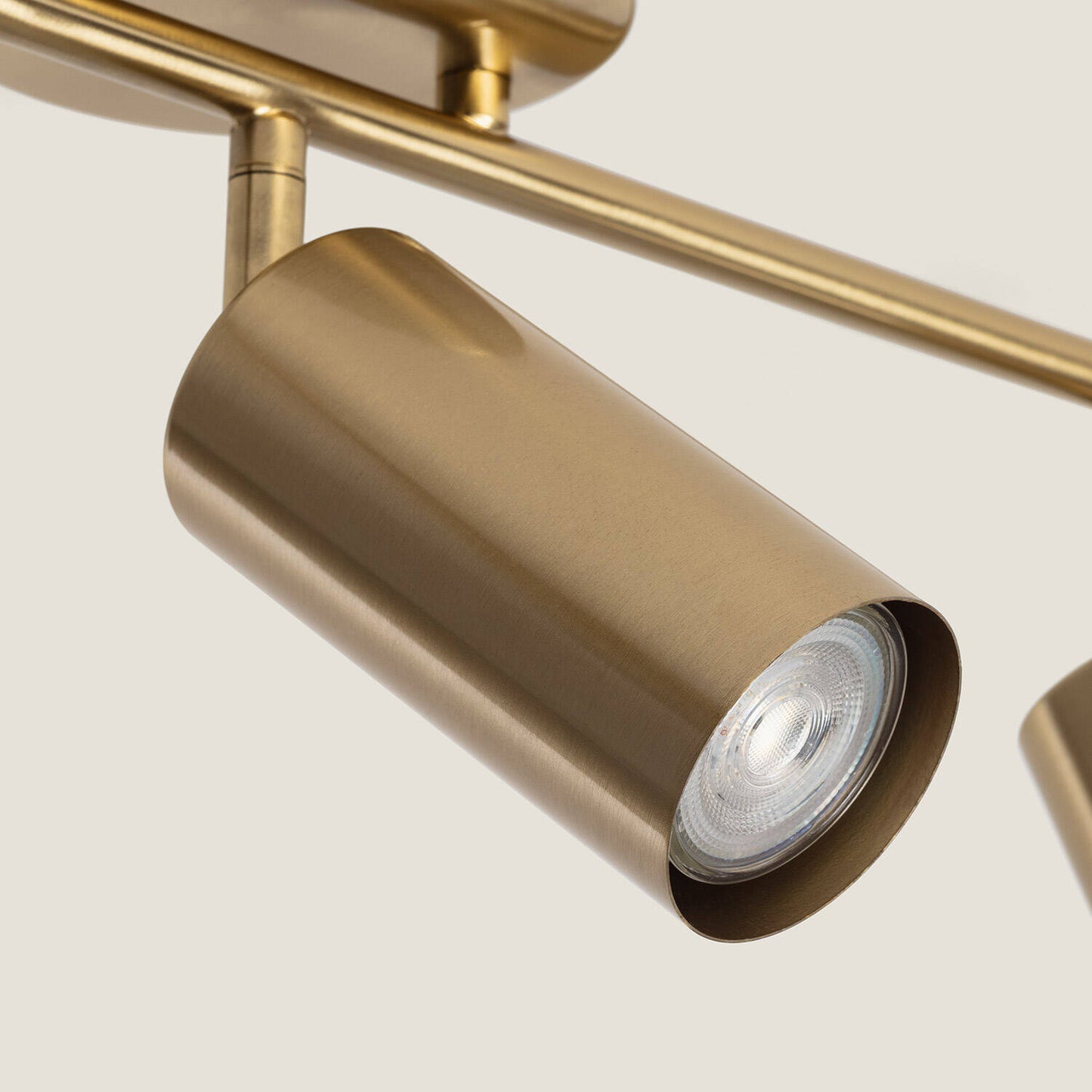 Plafonnier LED 3 Spots Métal Doré 12W IP20