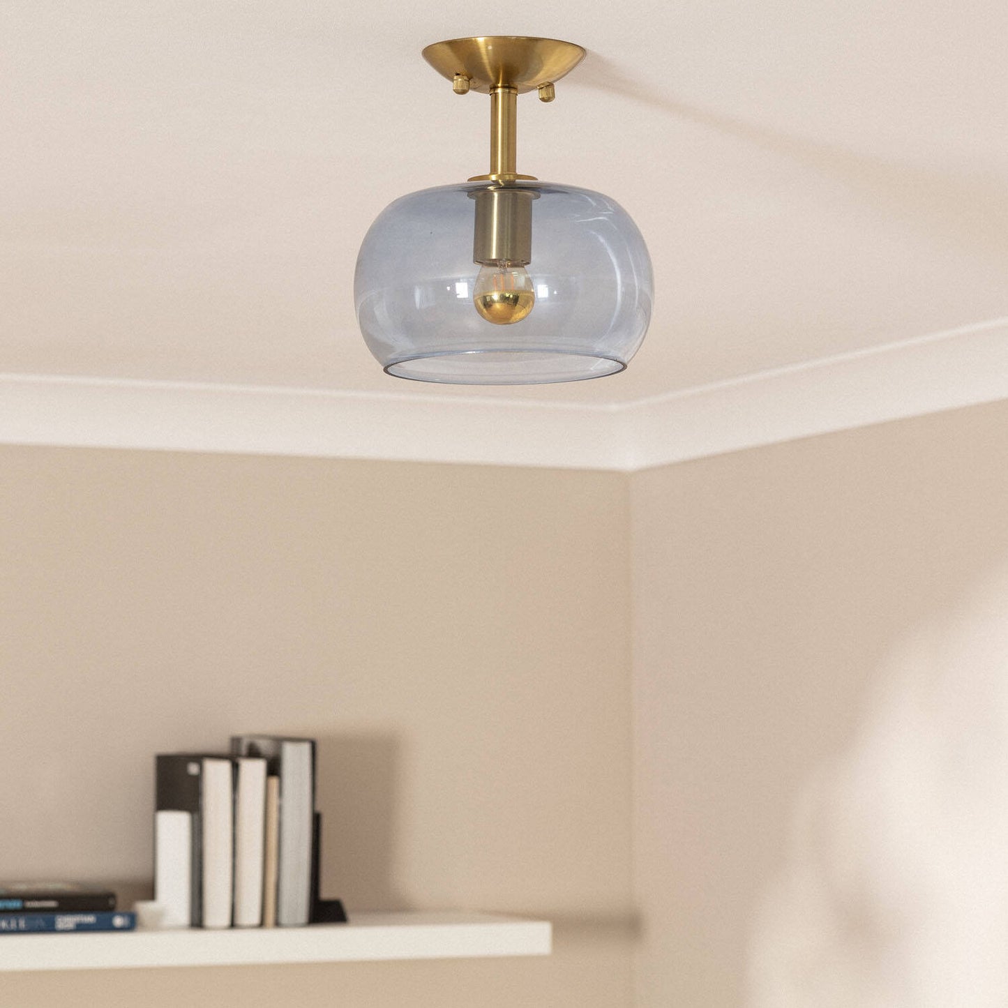 Plafonnier LED Métal et Verre 20W IP20 Installation en Saillie