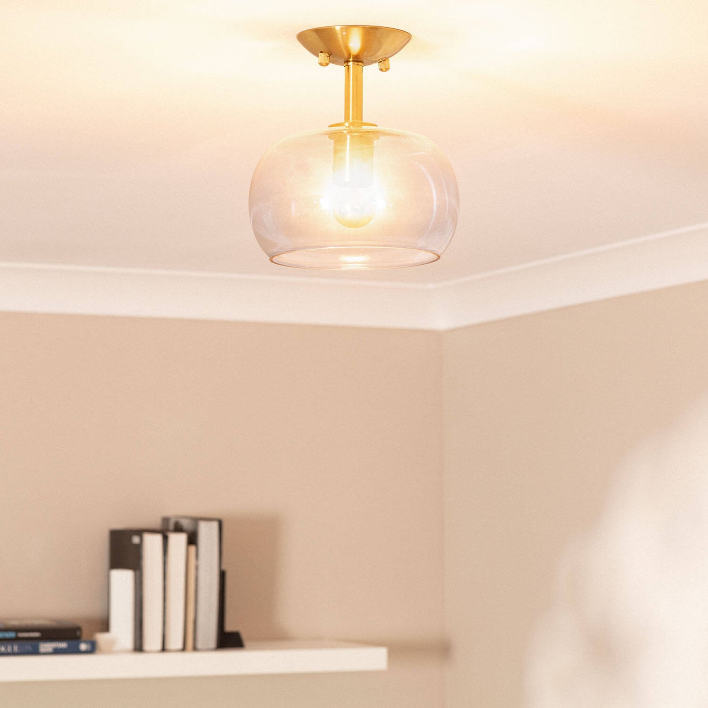 Plafonnier LED Métal et Verre 20W IP20 Installation en Saillie