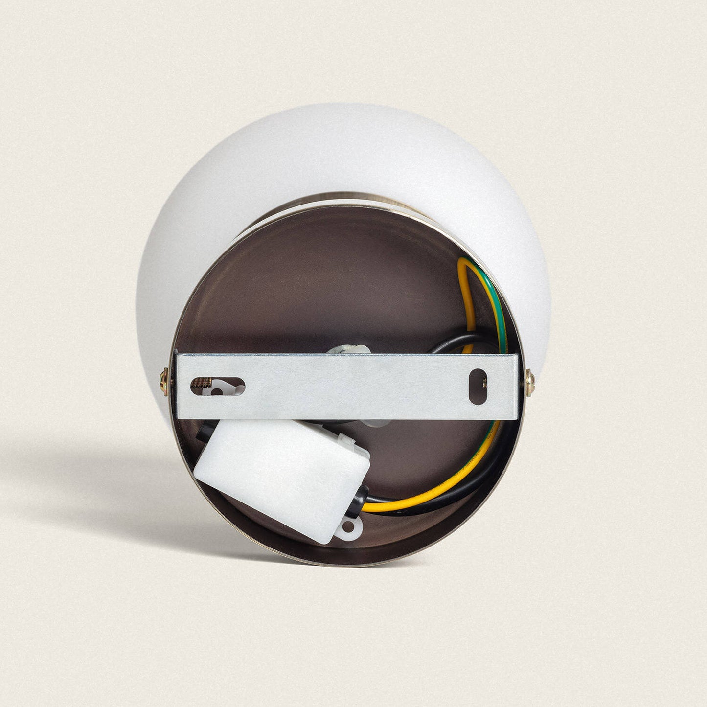 Plafonnier LED Métal et Verre IP44 pour Intérieur et Extérieur
