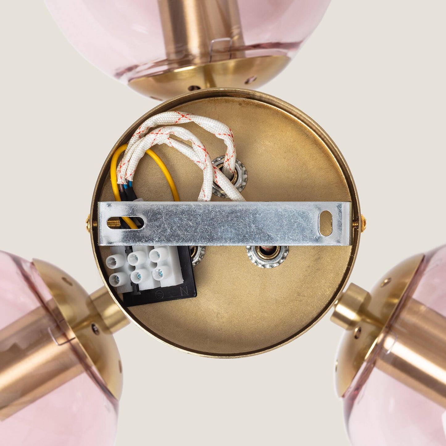 Plafonnier LED 3 Spots en Métal et Verre, 20W, IP20, Installation en Saillie