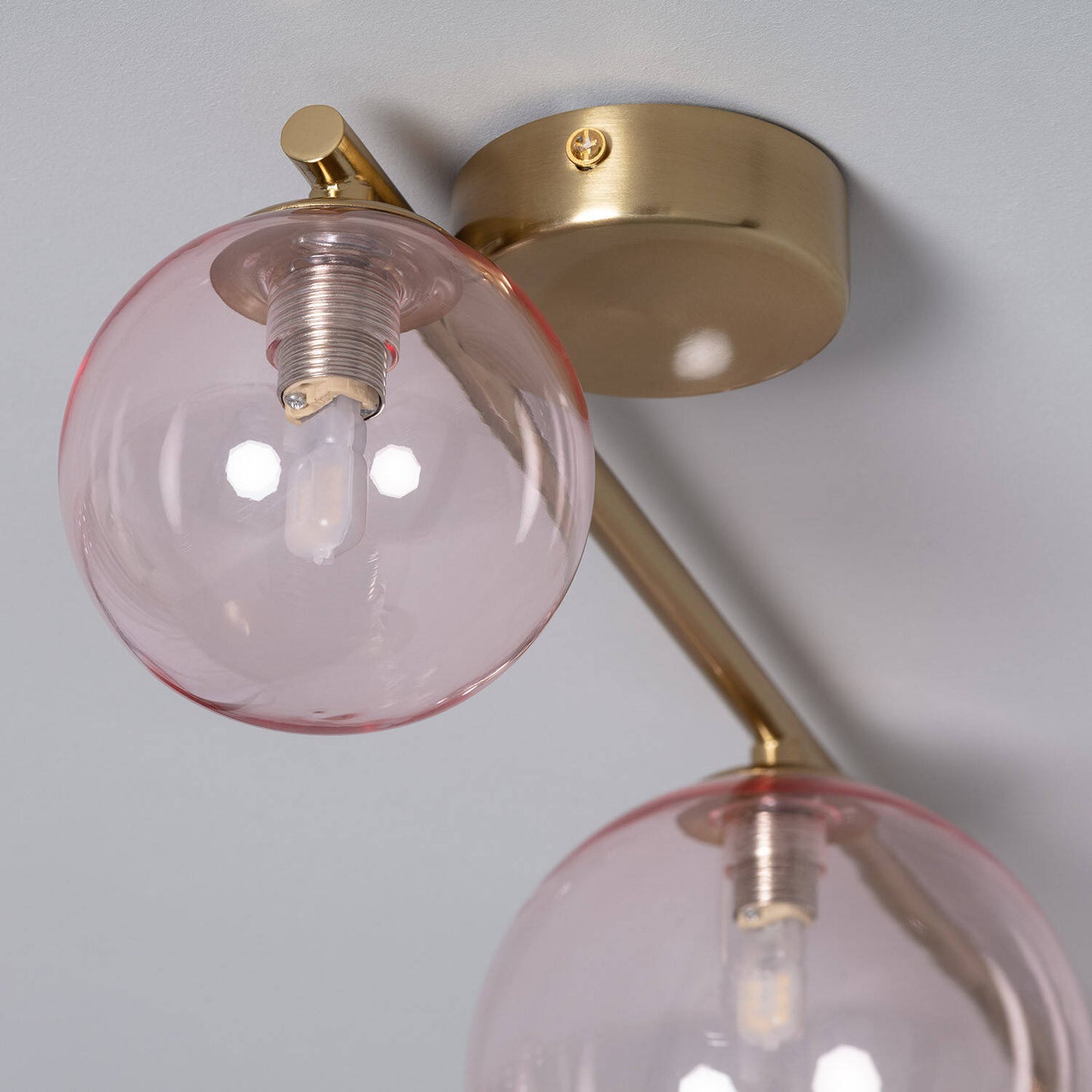 Plafonnier LED Moonlight Brass 4 Spots, 12W, IP20, Installation en Saillie