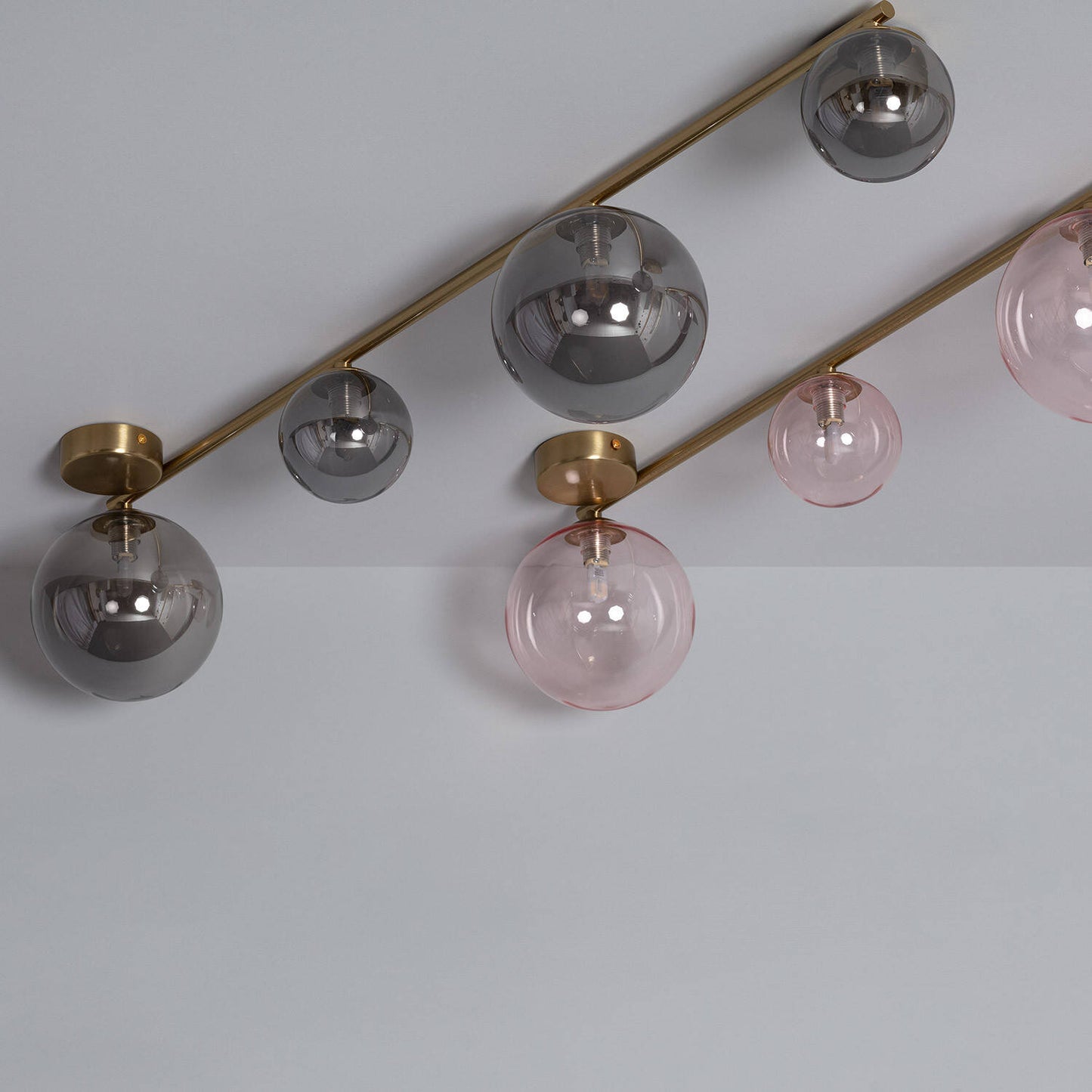 Plafonnier LED Moonlight Brass 4 Spots, 12W, IP20, Installation en Saillie