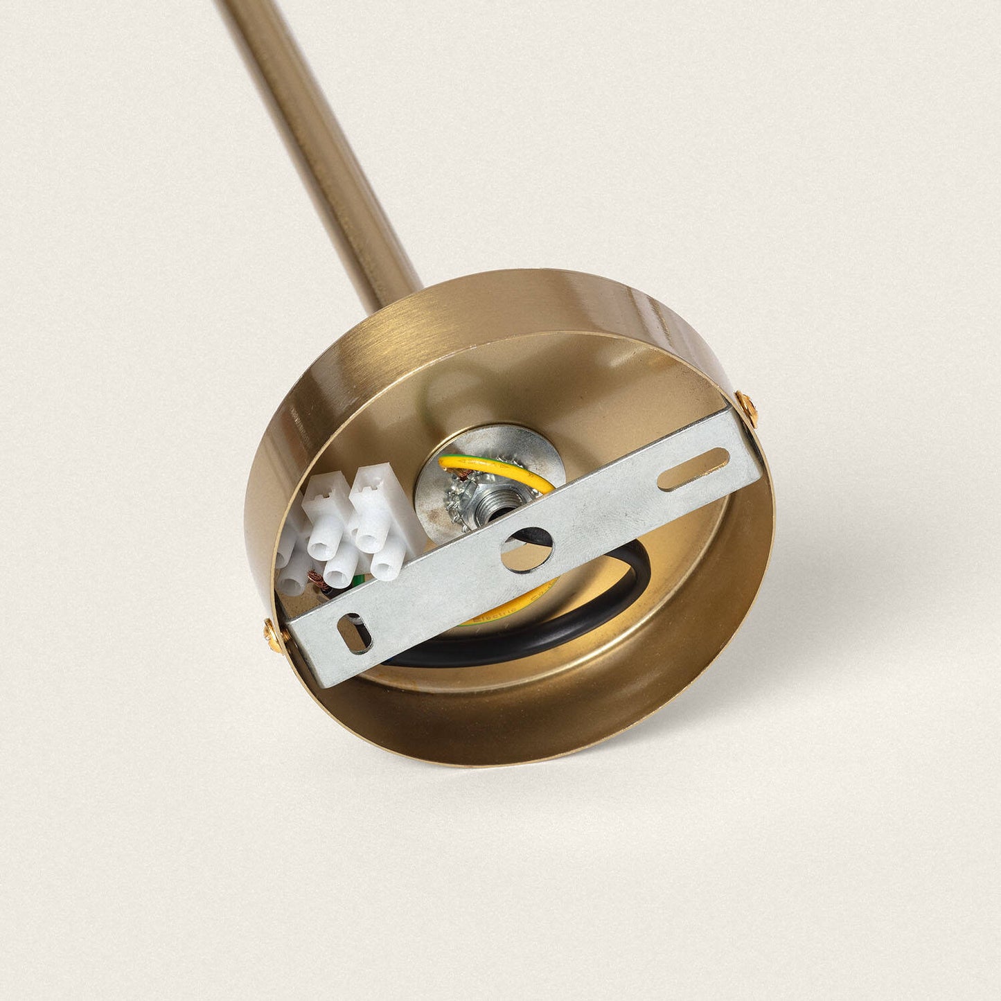 Plafonnier LED Métal et Verre Doré 12W IP20