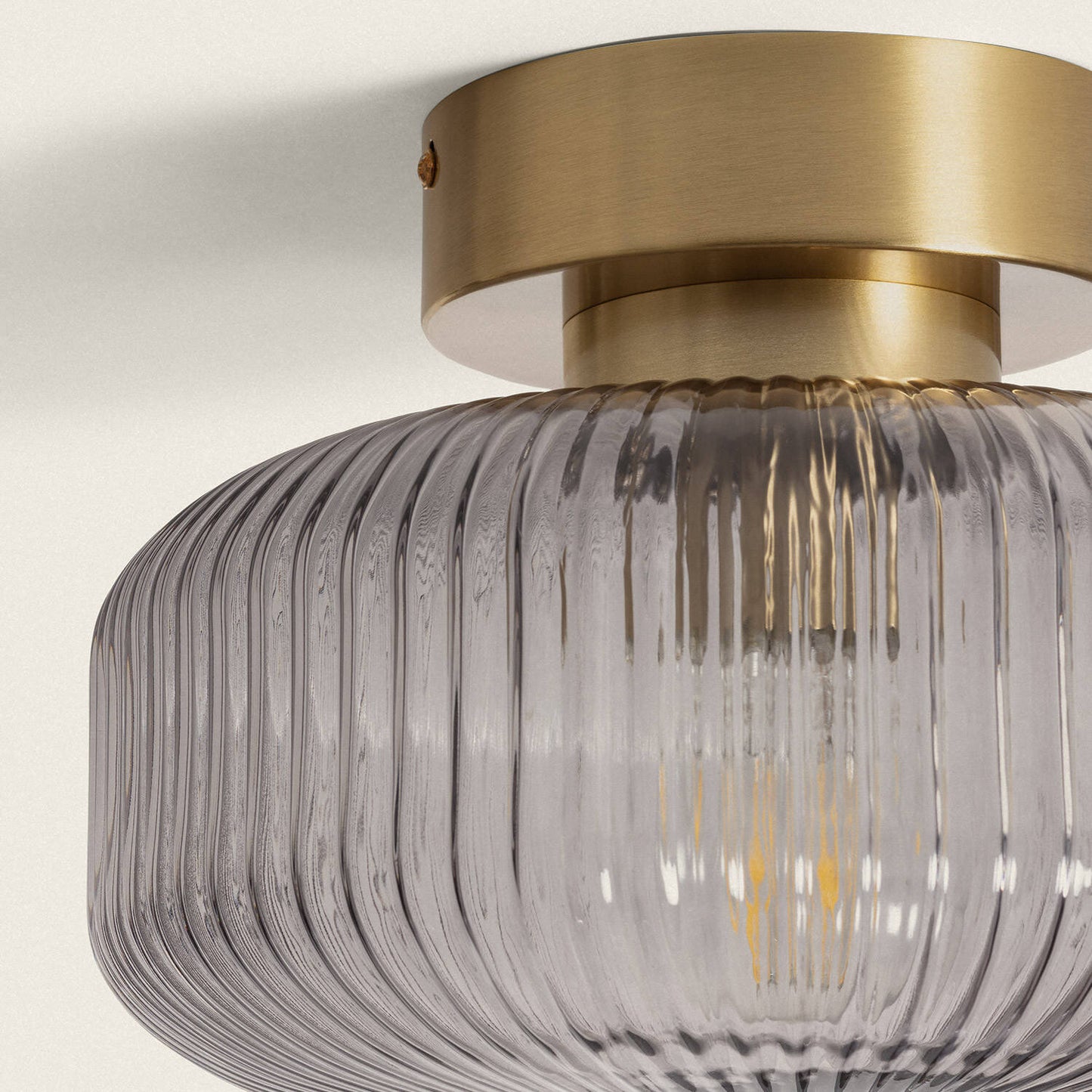 Plafonnier LED Windsor en Métal et Verre, 20W, IP20, Installation en Saillie