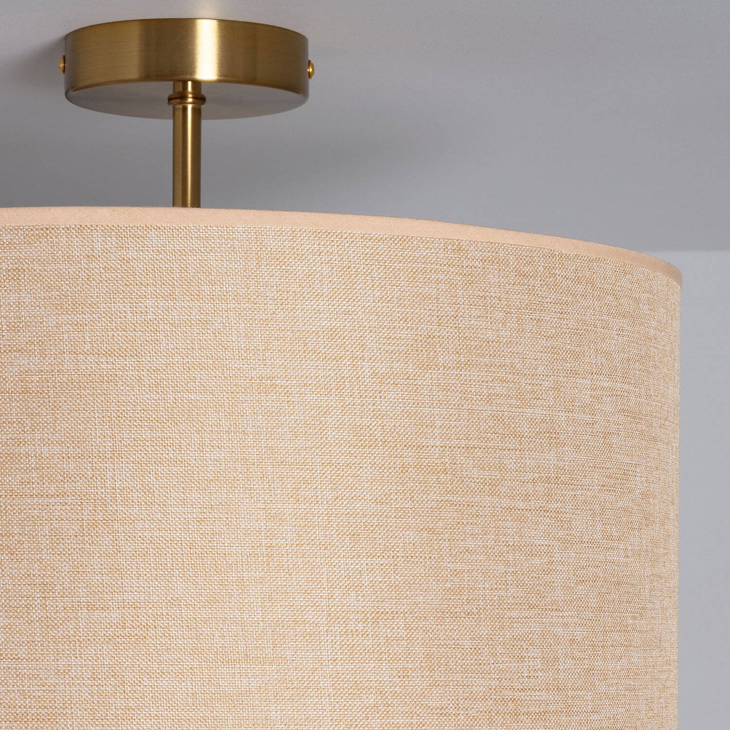 Plafonnier Textile Beige 20W IP20 pour Intérieur