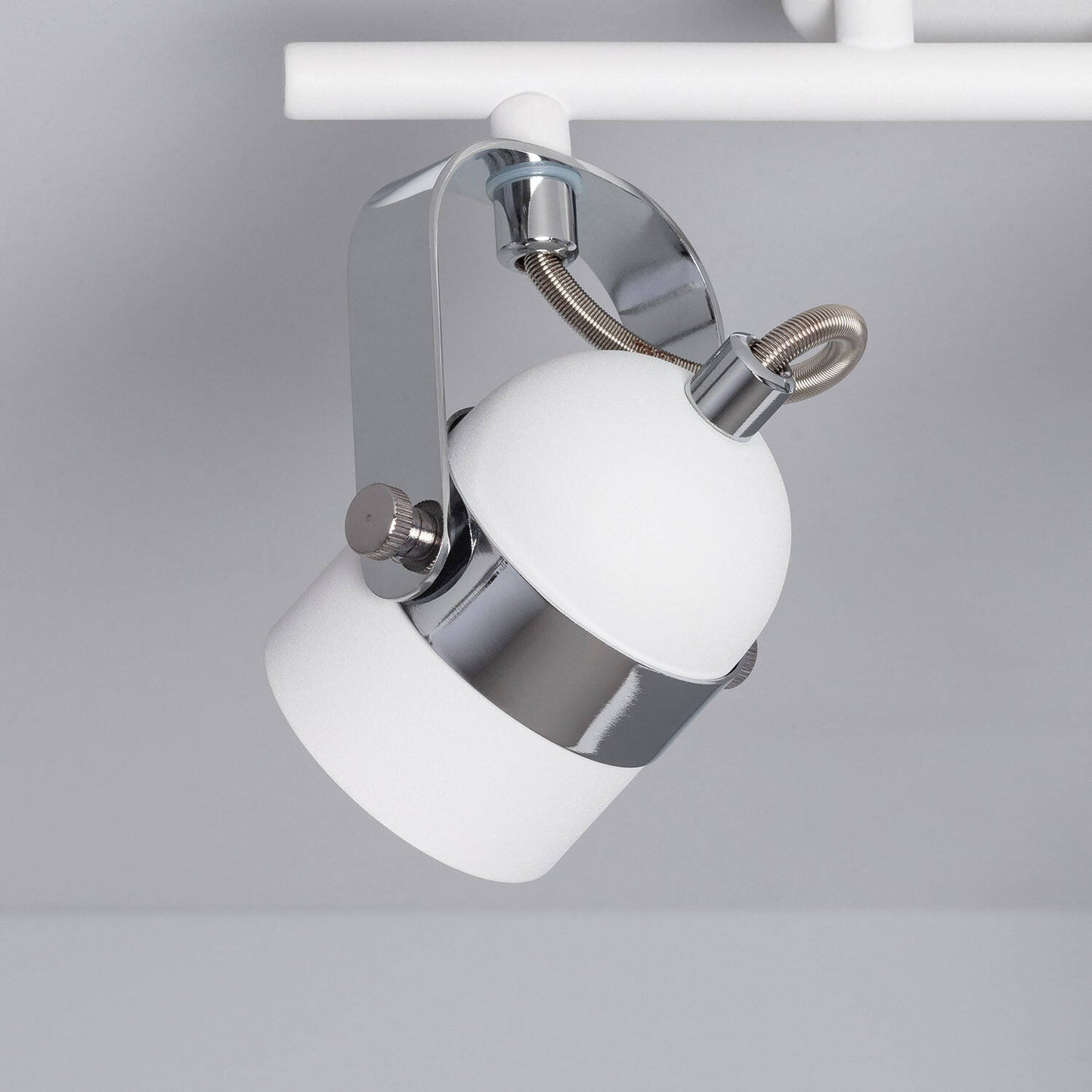 Plafonnier LED Orientable 2 Spots Aluminium Blanc IP20 12W