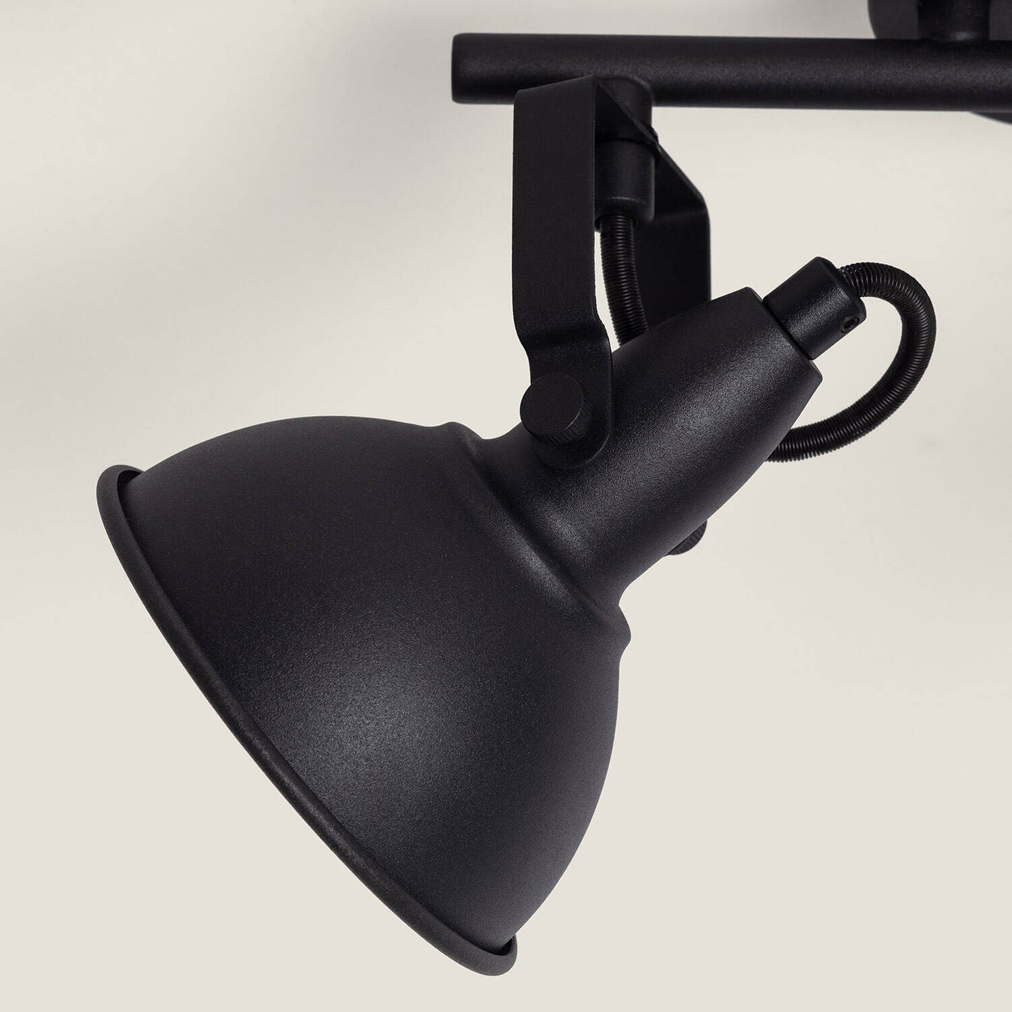 Plafonnier Orientable 2 Spots Noir, IP20, 20W, Installation en Saillie
