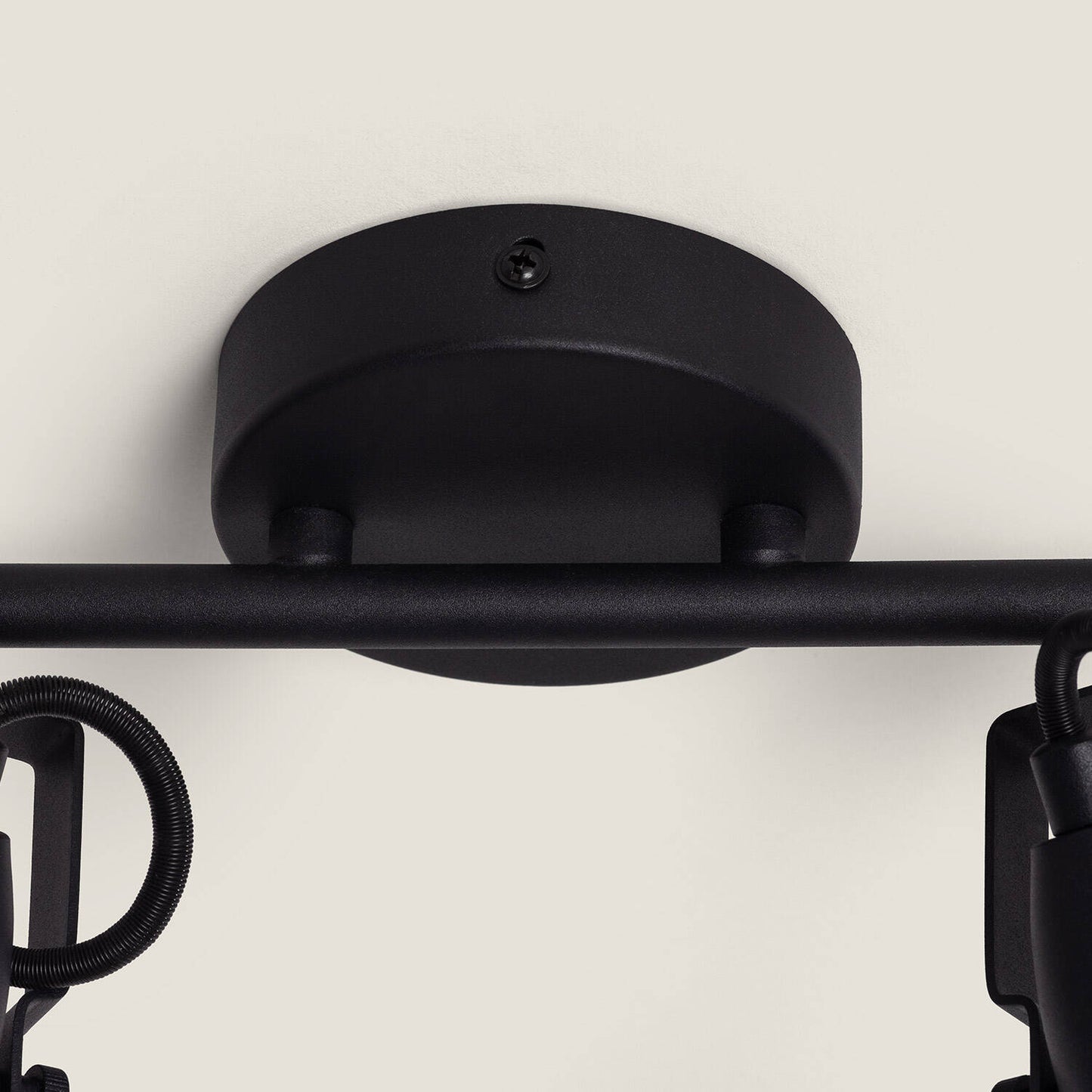 Plafonnier Orientable 2 Spots Noir, IP20, 20W, Installation en Saillie