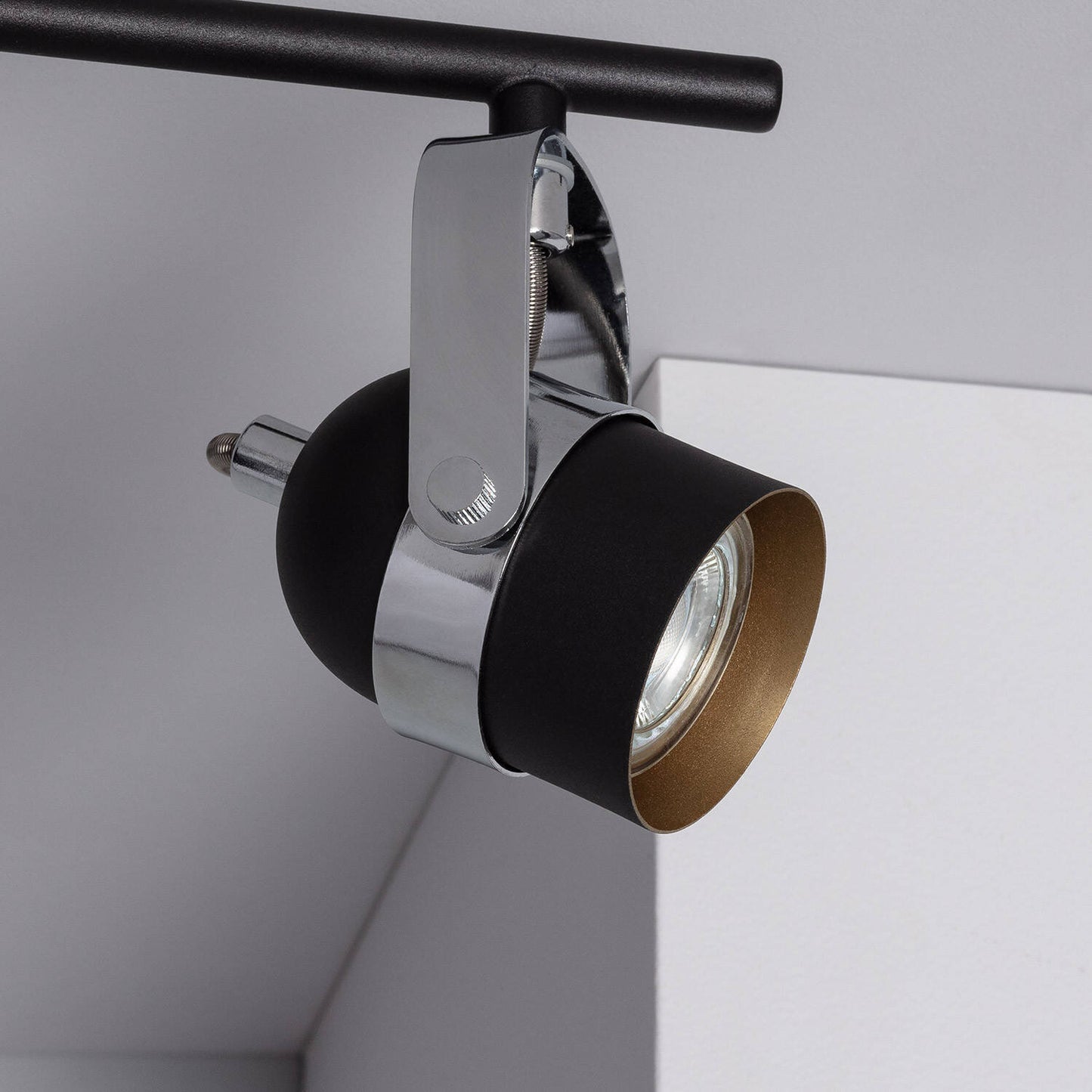 Plafonnier LED Orientable 3 Spots 12W IP20 Noir