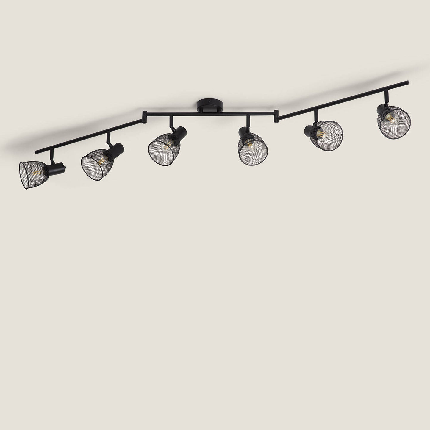 Plafonnier Orientable Aluminium 6 Spots E14, IP20, 20W